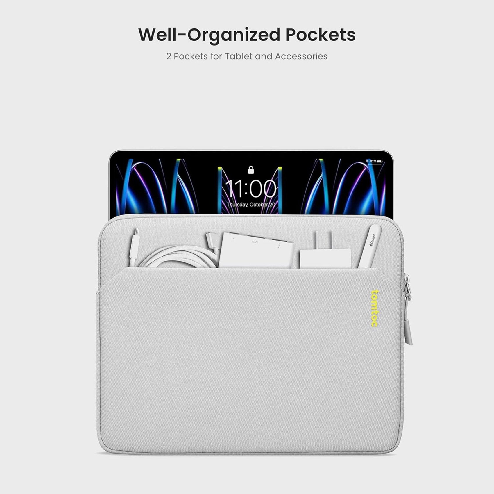 Light B18 Tablet Sleeve 12.9" - Light Gray