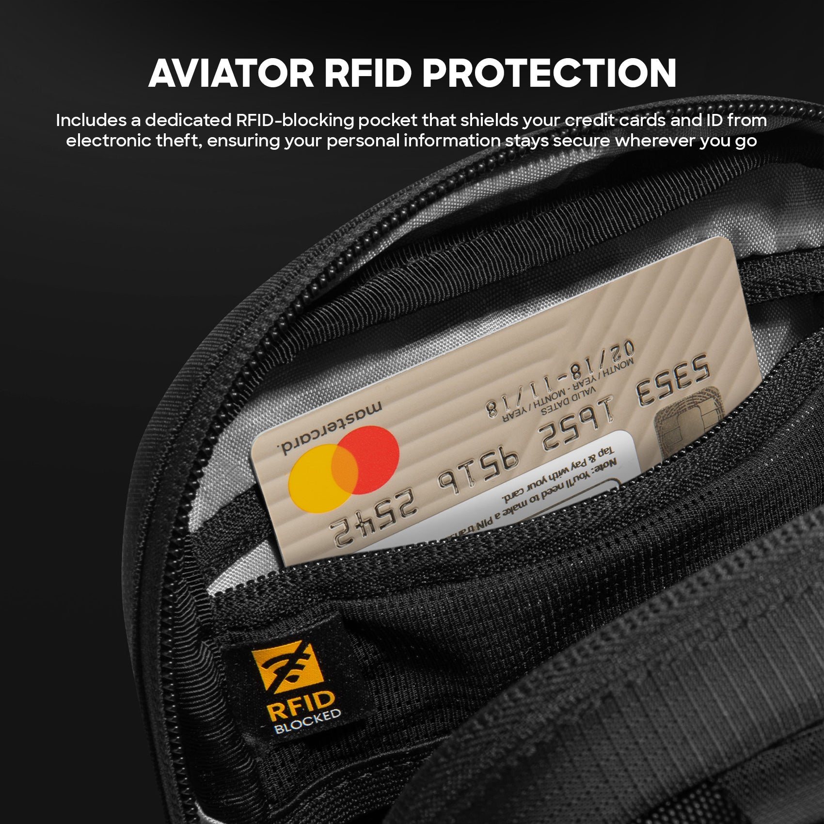 tomtoc T37 Travel Crossbody Bag RFID Protection Unisex Sling Bag Shoulder Bag