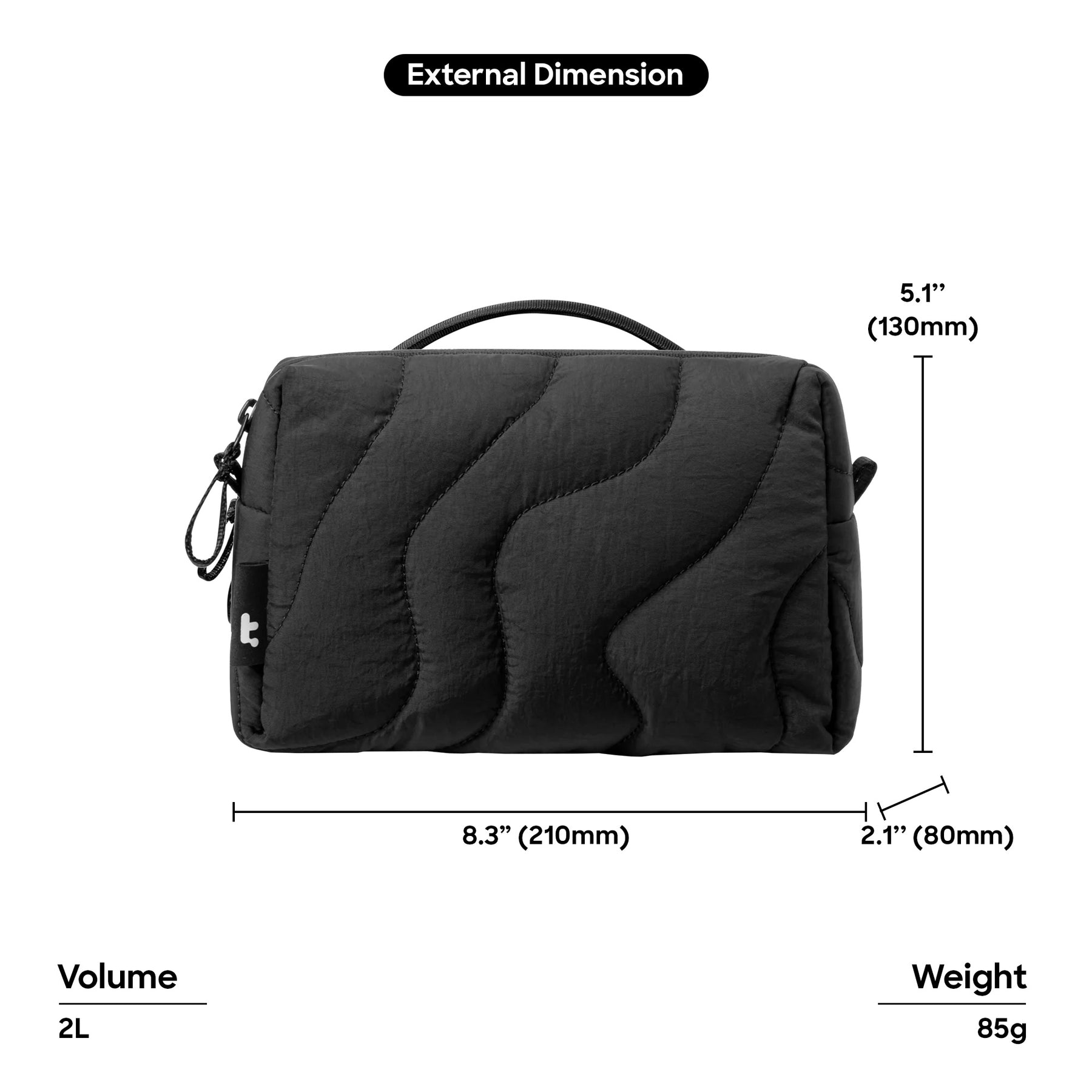 tomtoc A27 Terra Electronics Organizer Storage Bag / Tech Pouch - Electronic Organizer / Travel Organizer