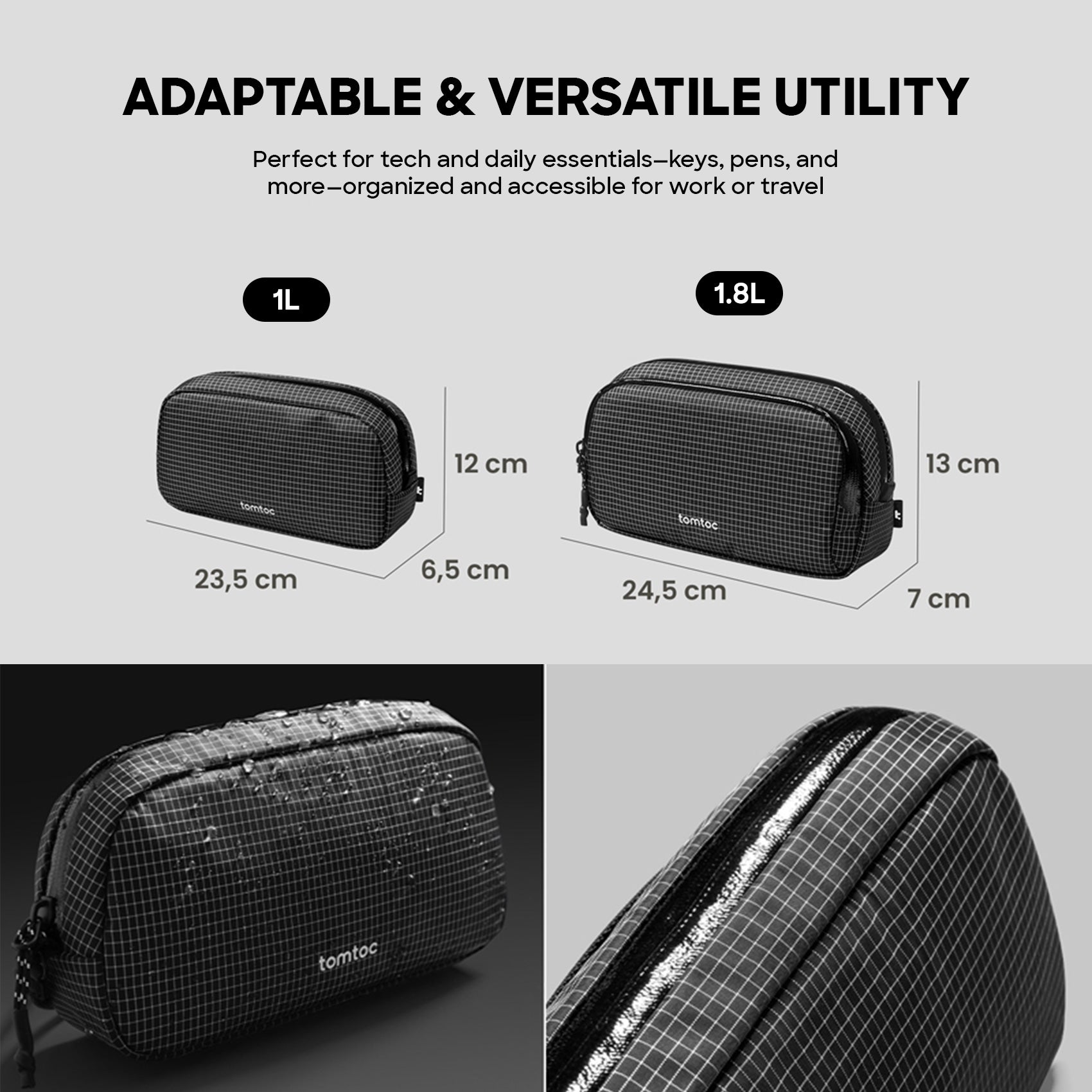 tomtoc Light-T12 Electronic Accessory Pouch Pro