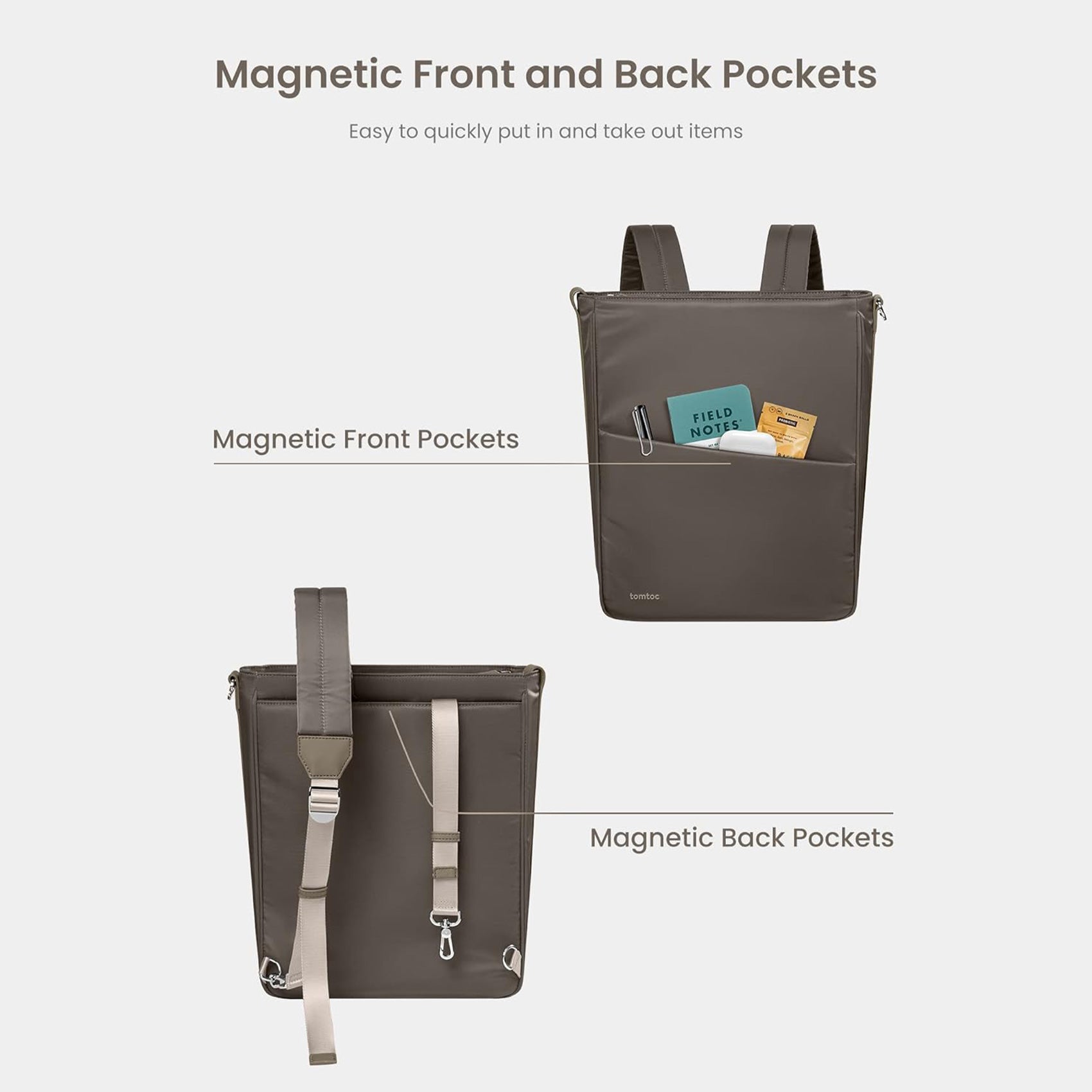 Slash T62 2 in 1 Backpack 14" - Taupe