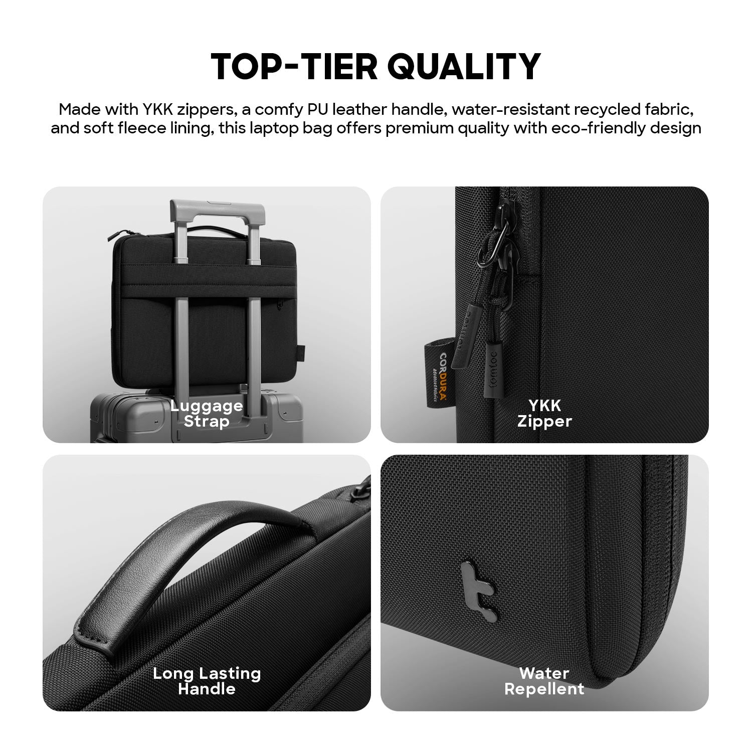 tomtoc Defender-A14 Premium Protective Laptop Briefcase