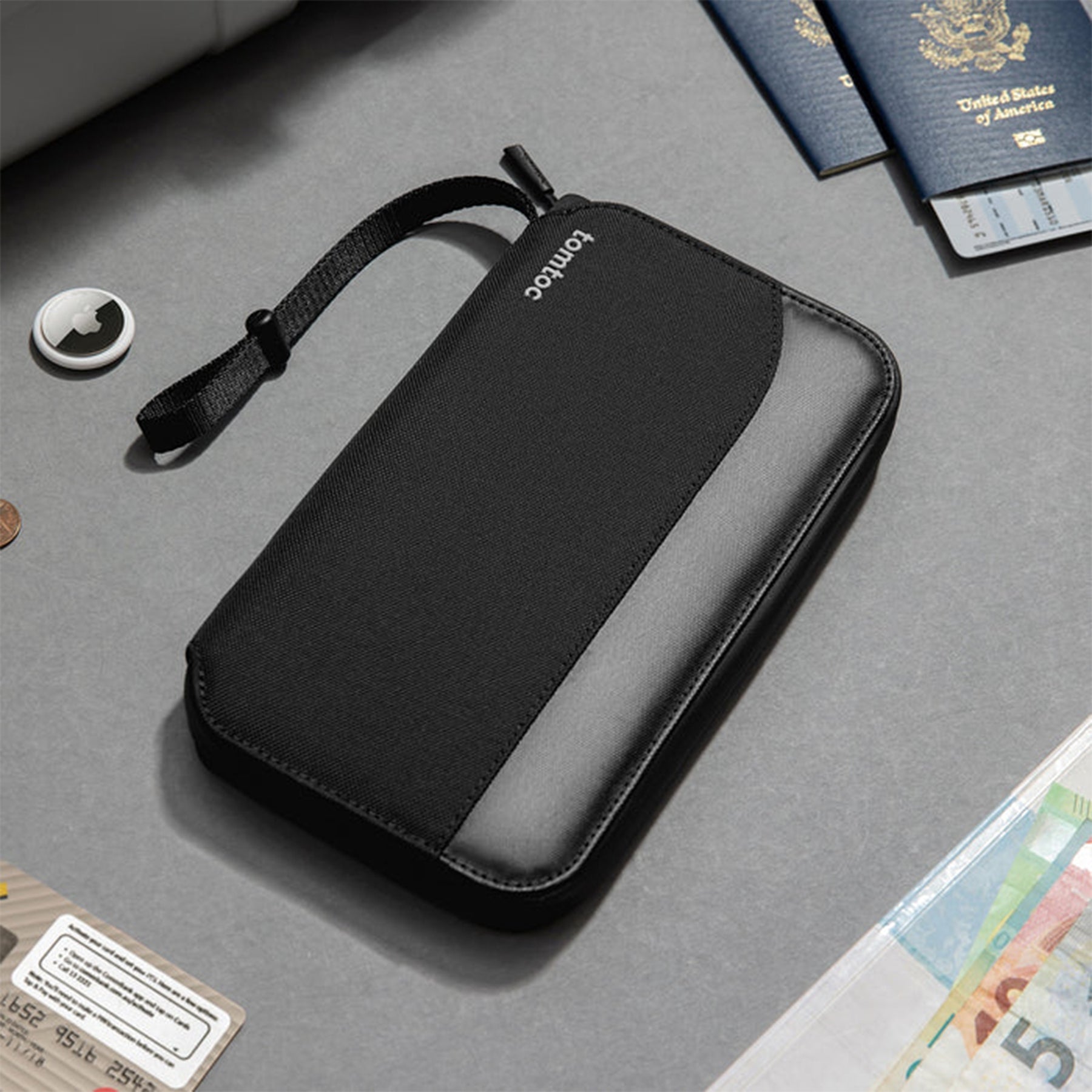 Navigator T03 Passport Wallet - Black