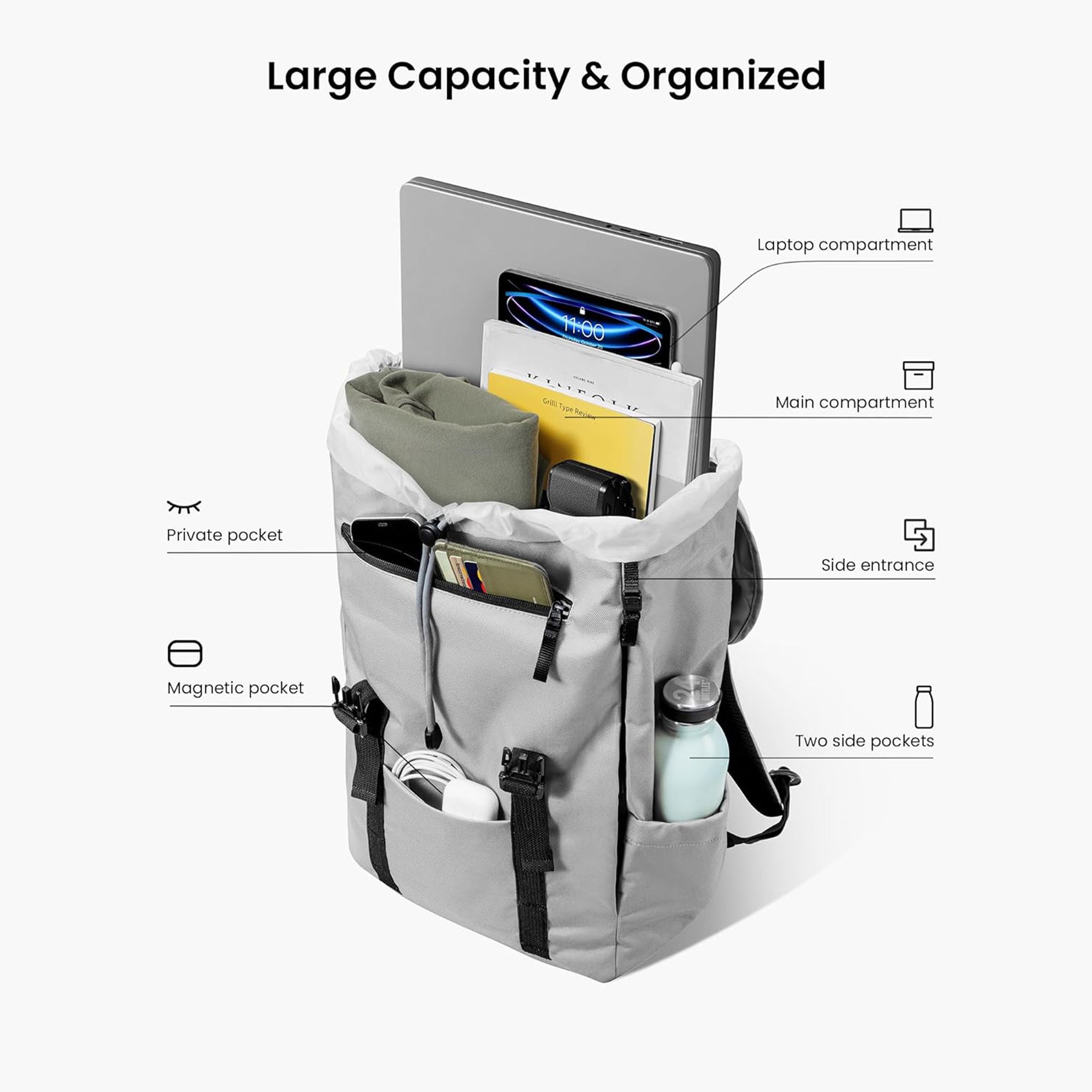 Vintpack TA1 Backpack 22L - Gray