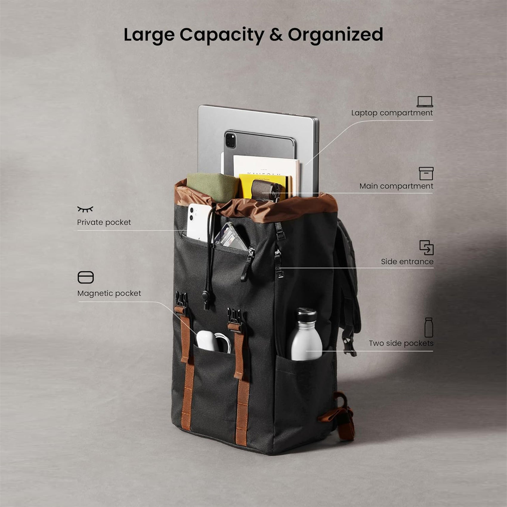 Vintpack TA1 Backpack 22L - Black