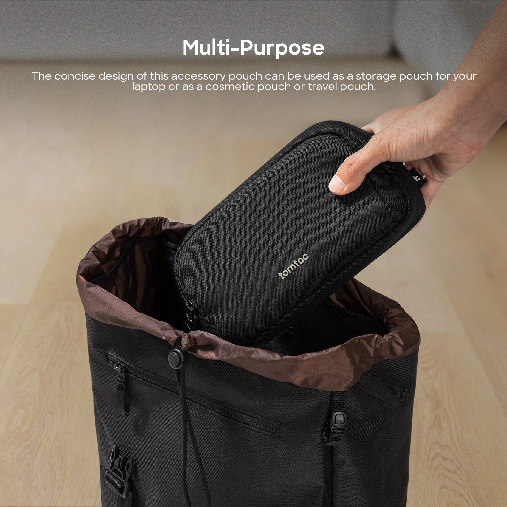 Light T12 Organizer Pouch (M) - Black