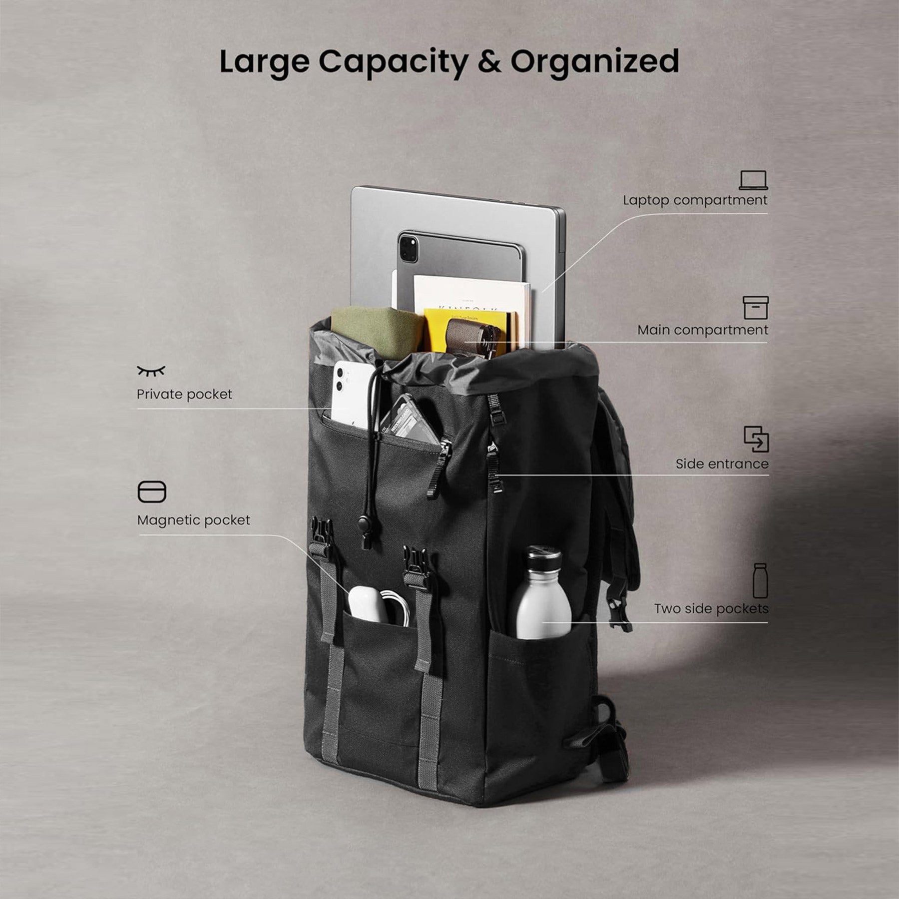 Vintpack TA1 Backpack 22L - Dark