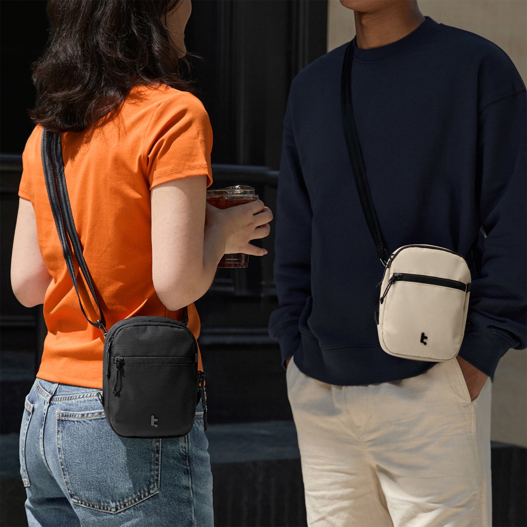 tomtoc T37 Travel Crossbody Bag RFID Protection Unisex Sling Bag Shoulder Bag