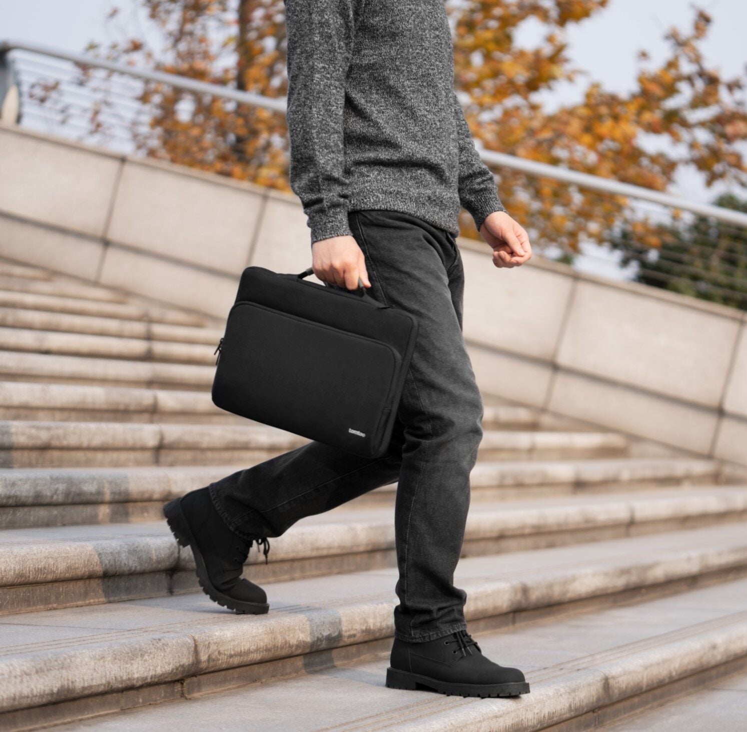 Defender A14 Laptop Briefcase (Macbook) 15" - Black