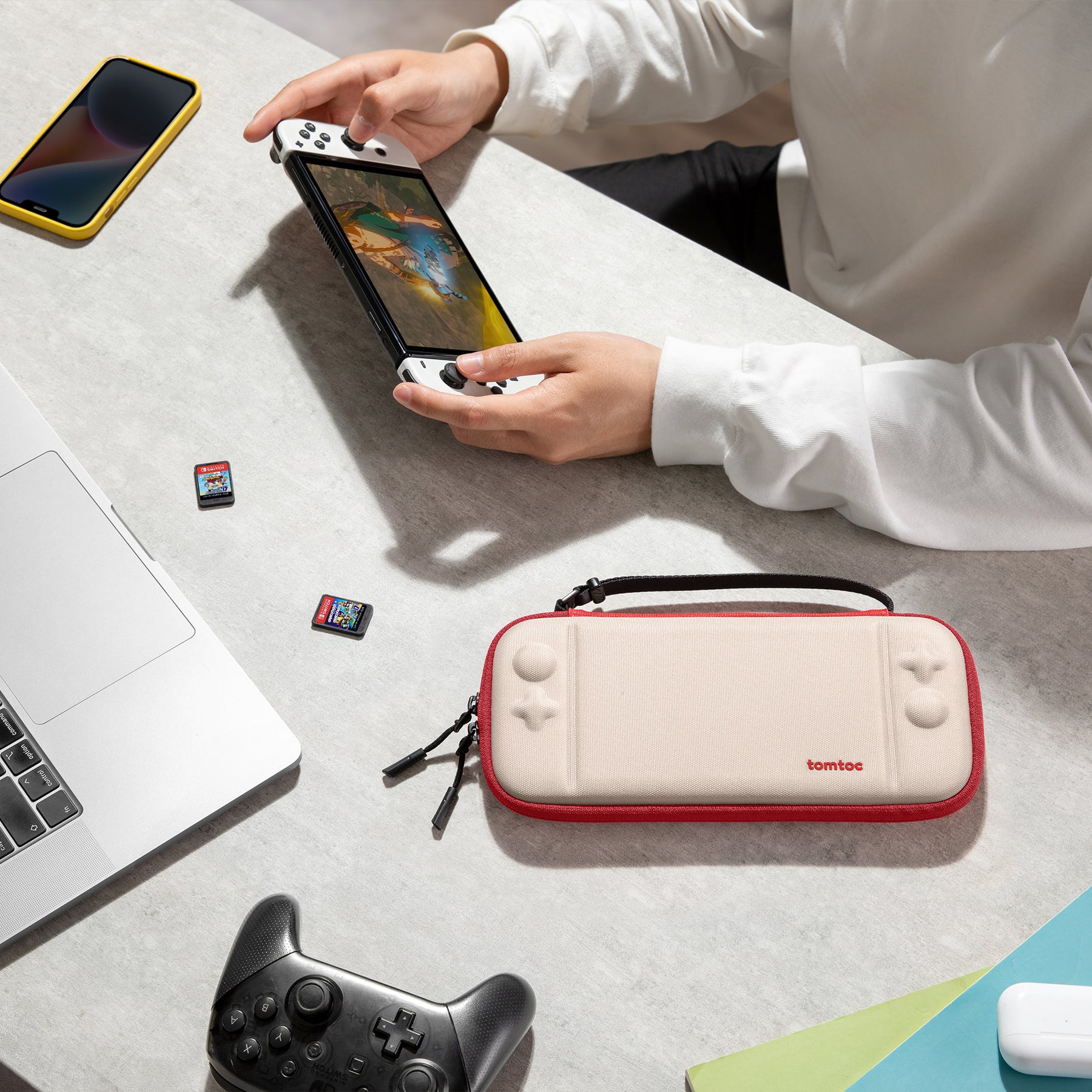 Fancy-Case G05 For Nintendo Switch - Red White