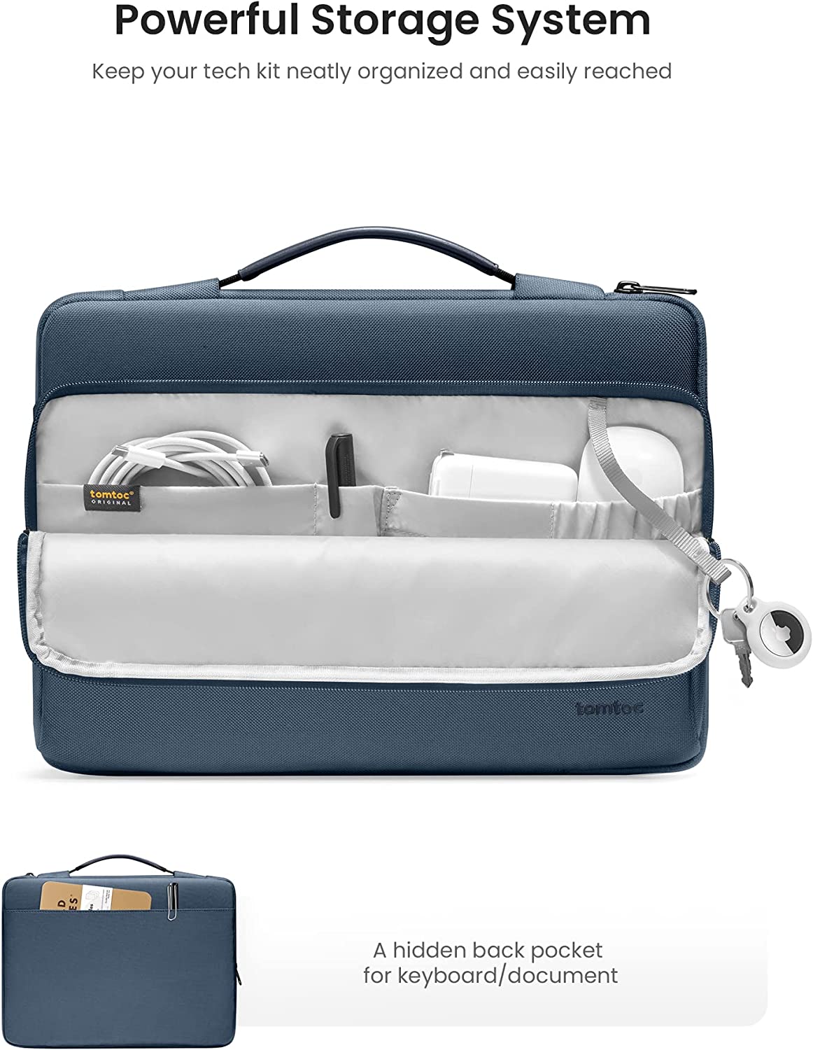 Defender A14 Laptop Briefcase (Macbook) 14" - Ashes Blue