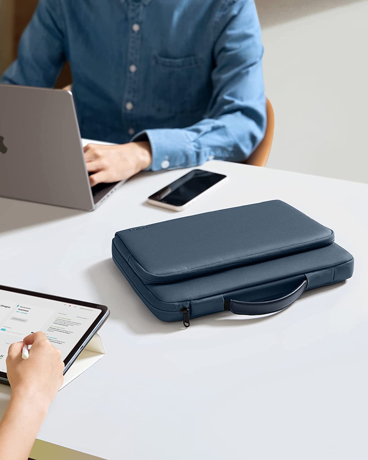 Defender A14 Laptop Briefcase (Macbook) 13" - Blue