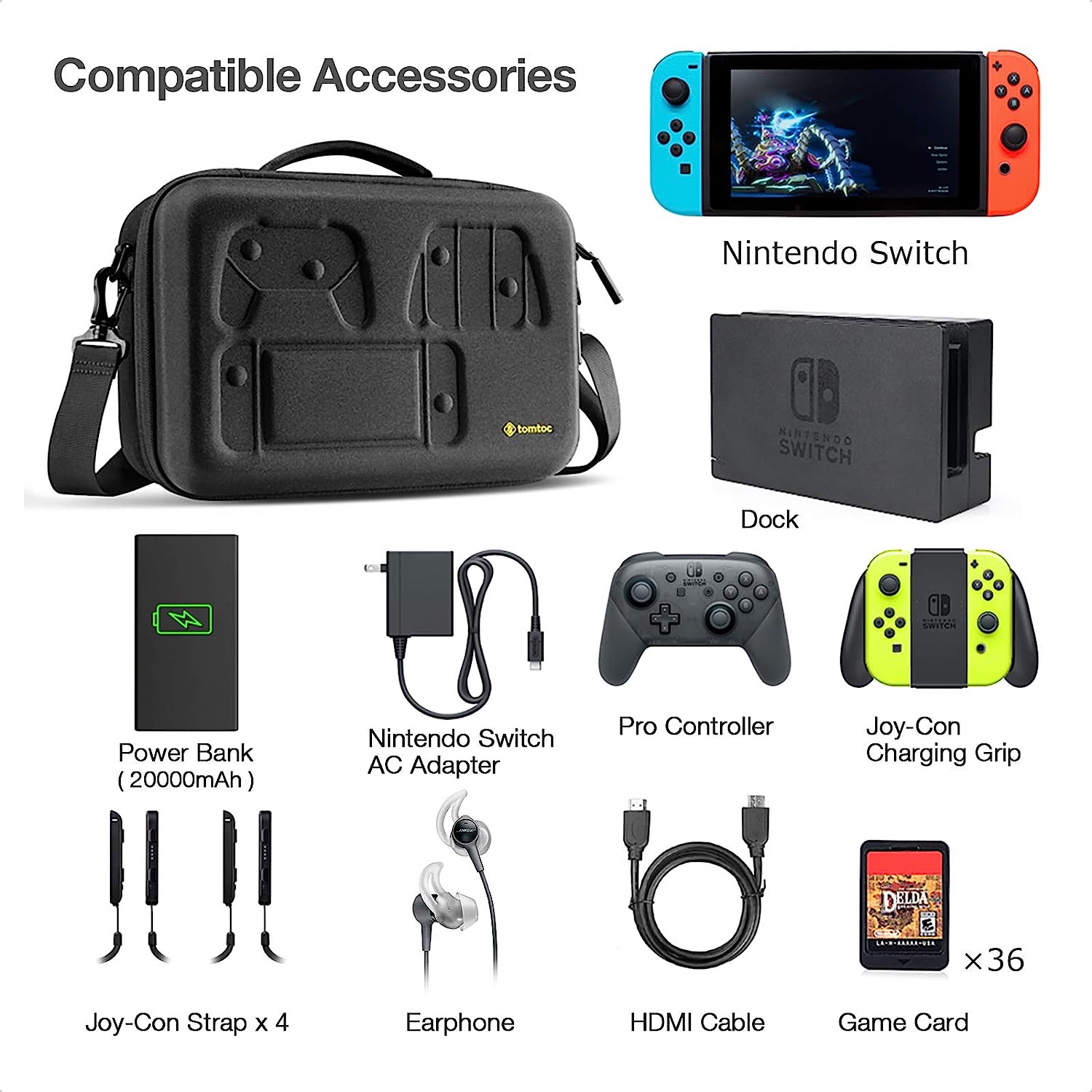 Fancy-Case G06 Travel Case For Nintendo Switch - Black