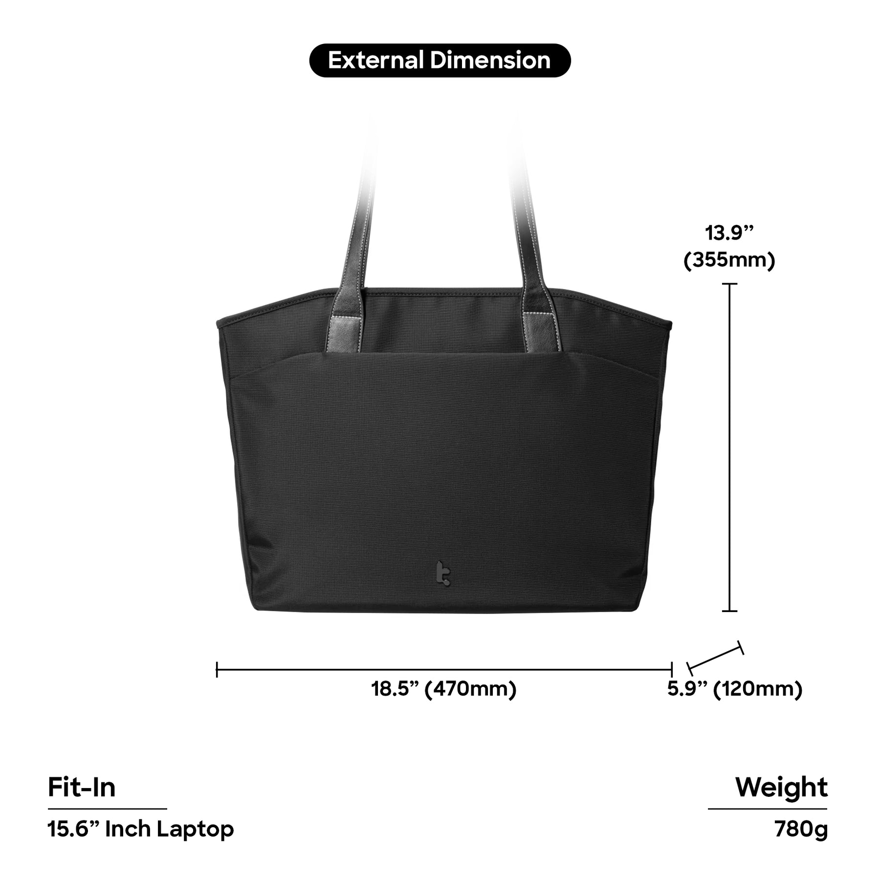 tomtoc T23 Women Tote Bag for Laptop & Macbook Women Shoulder Bag Ladies Office Bag