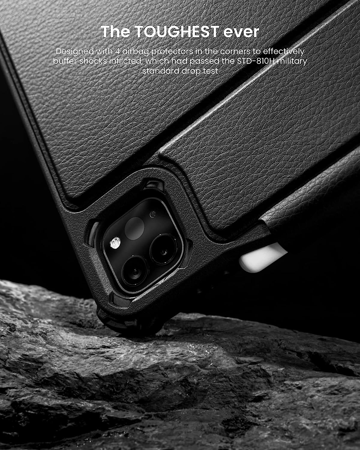 Inspire B57 Detachable Ultra Case For iPad Pro 11" - Leather Black