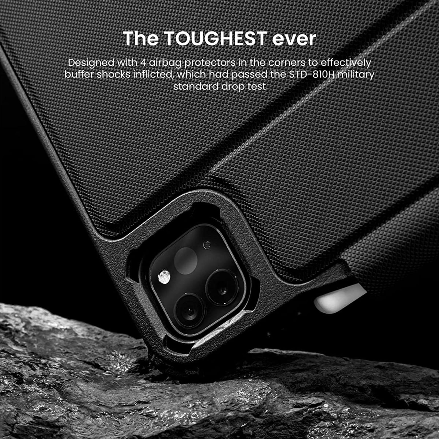 Inspire B57 Detachable Ultra Case For iPad Pro 11" - Diamond Black