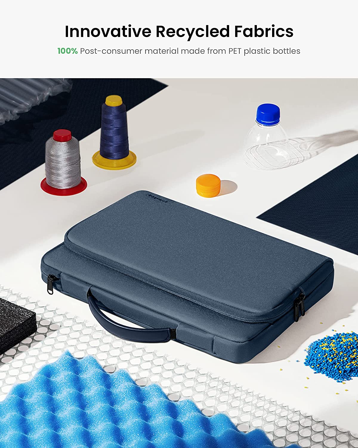 Defender A14 Laptop Briefcase (Macbook) 16" - Navy Blue