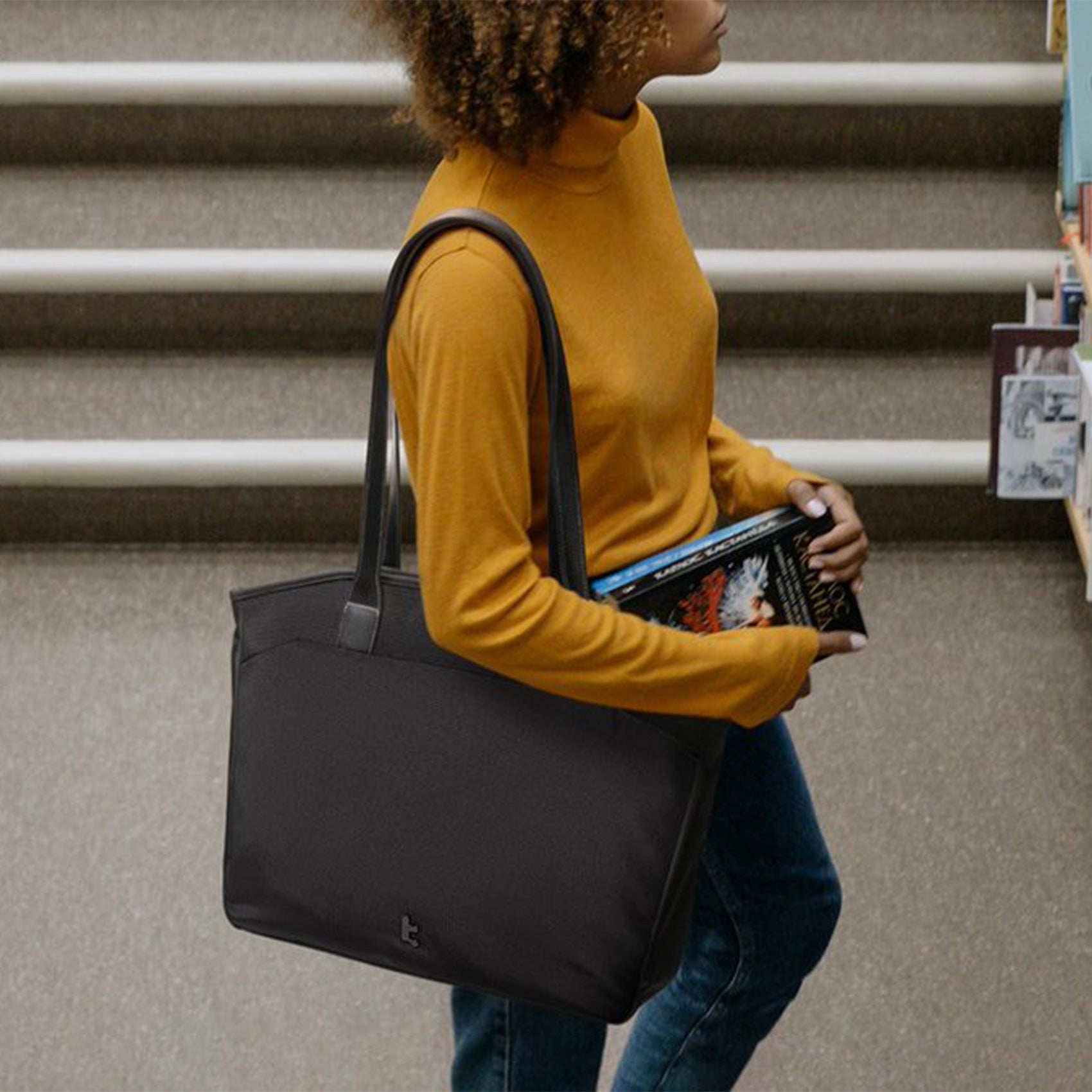 tomtoc T23 Women Tote Bag for Laptop & Macbook Women Shoulder Bag Ladies Office Bag