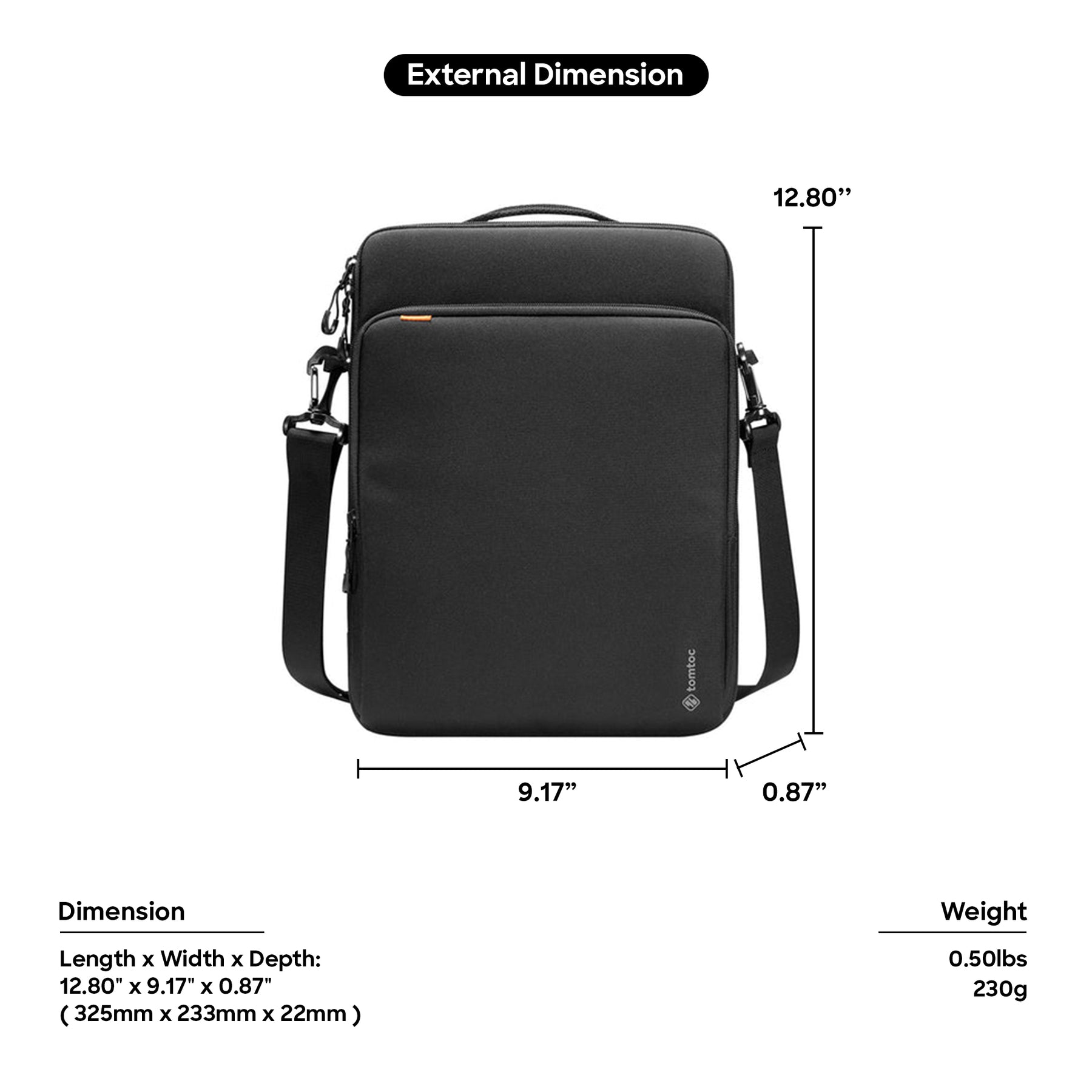 Defender-Ace A03 Laptop Sleeve (Macbook) 13" - Black