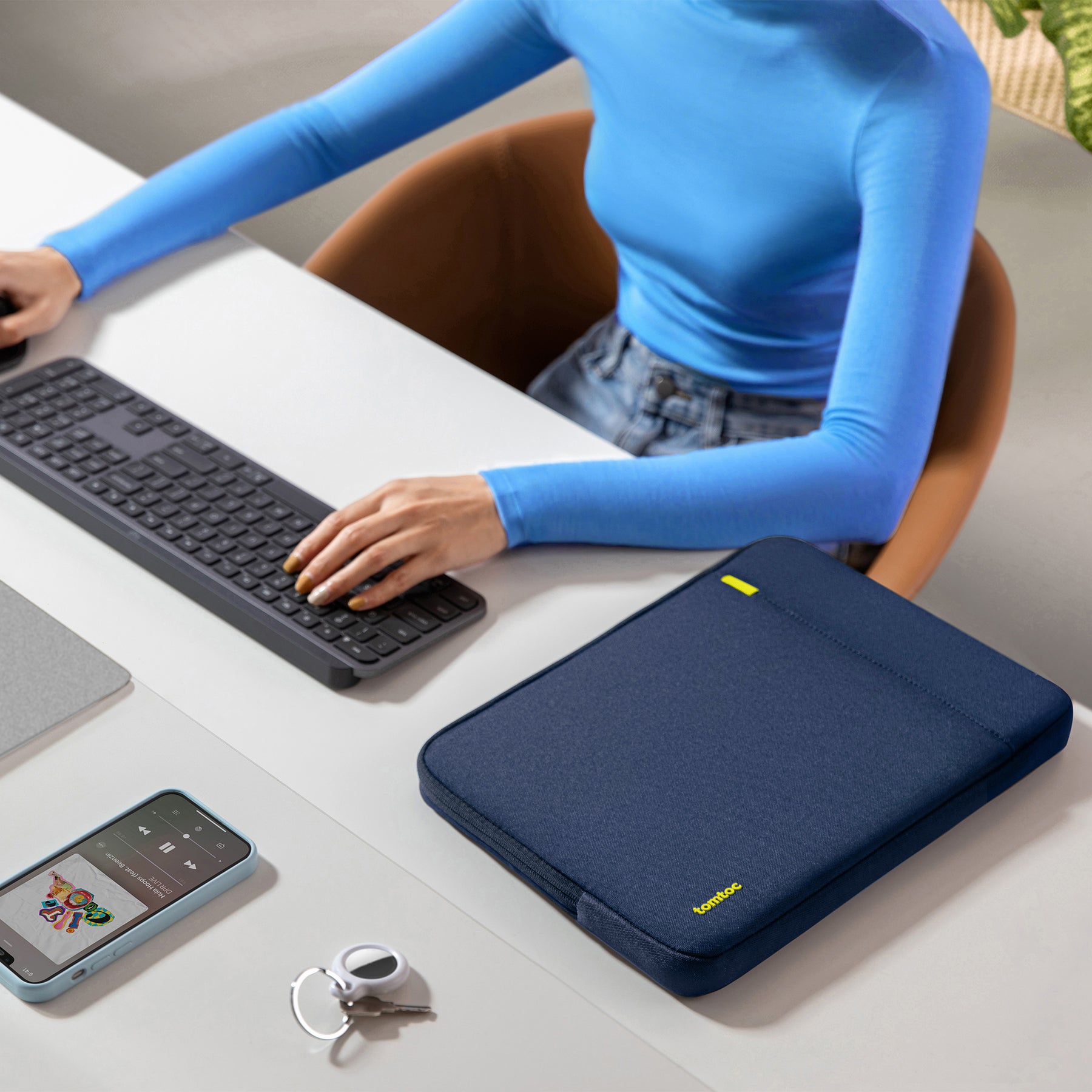 Defender A13 Laptop Sleeve & Pouch (Macbook) 13" - Navy Blue