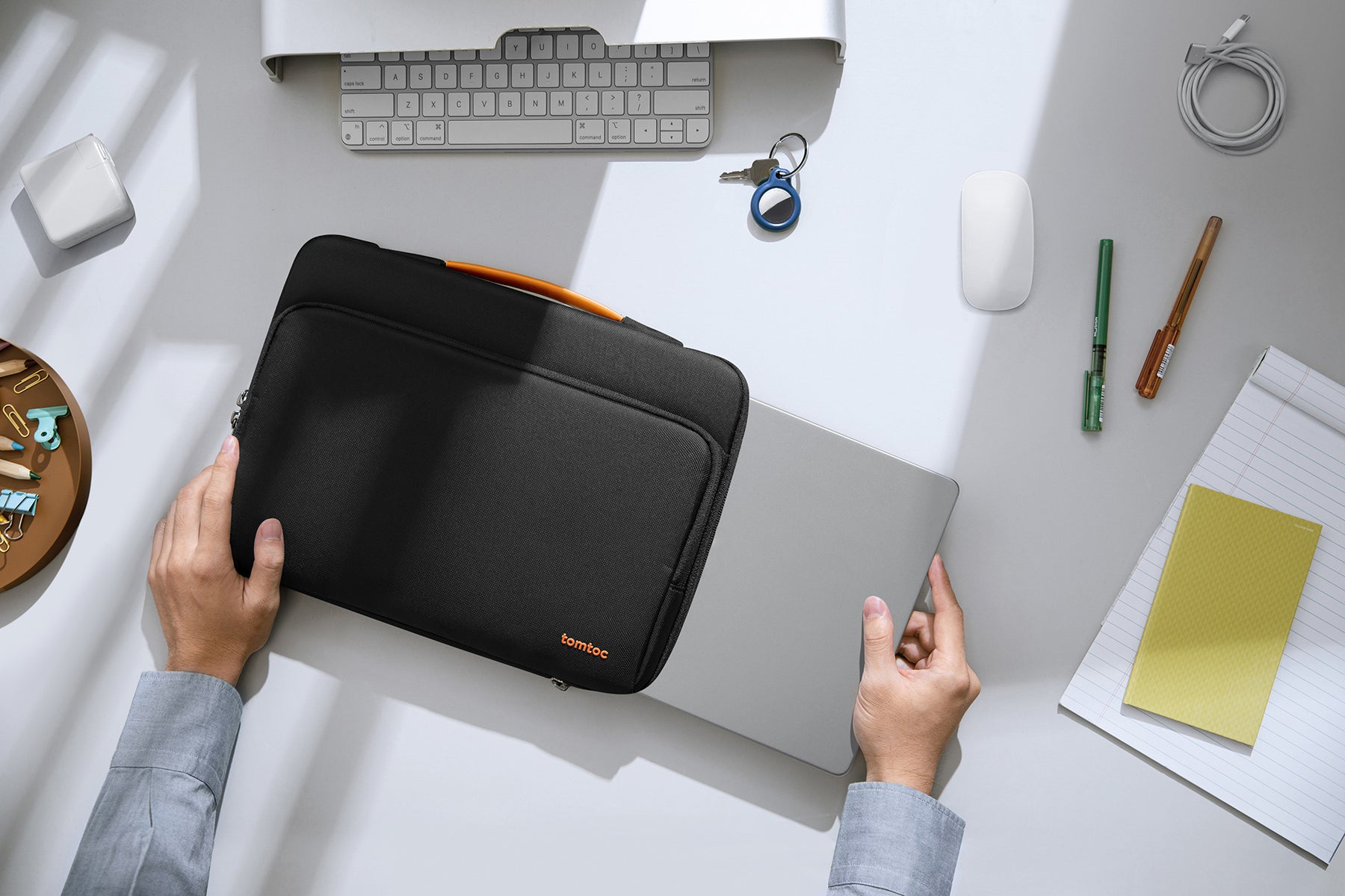 Defender A14 Laptop Briefcase (Macbook) 14" - Black