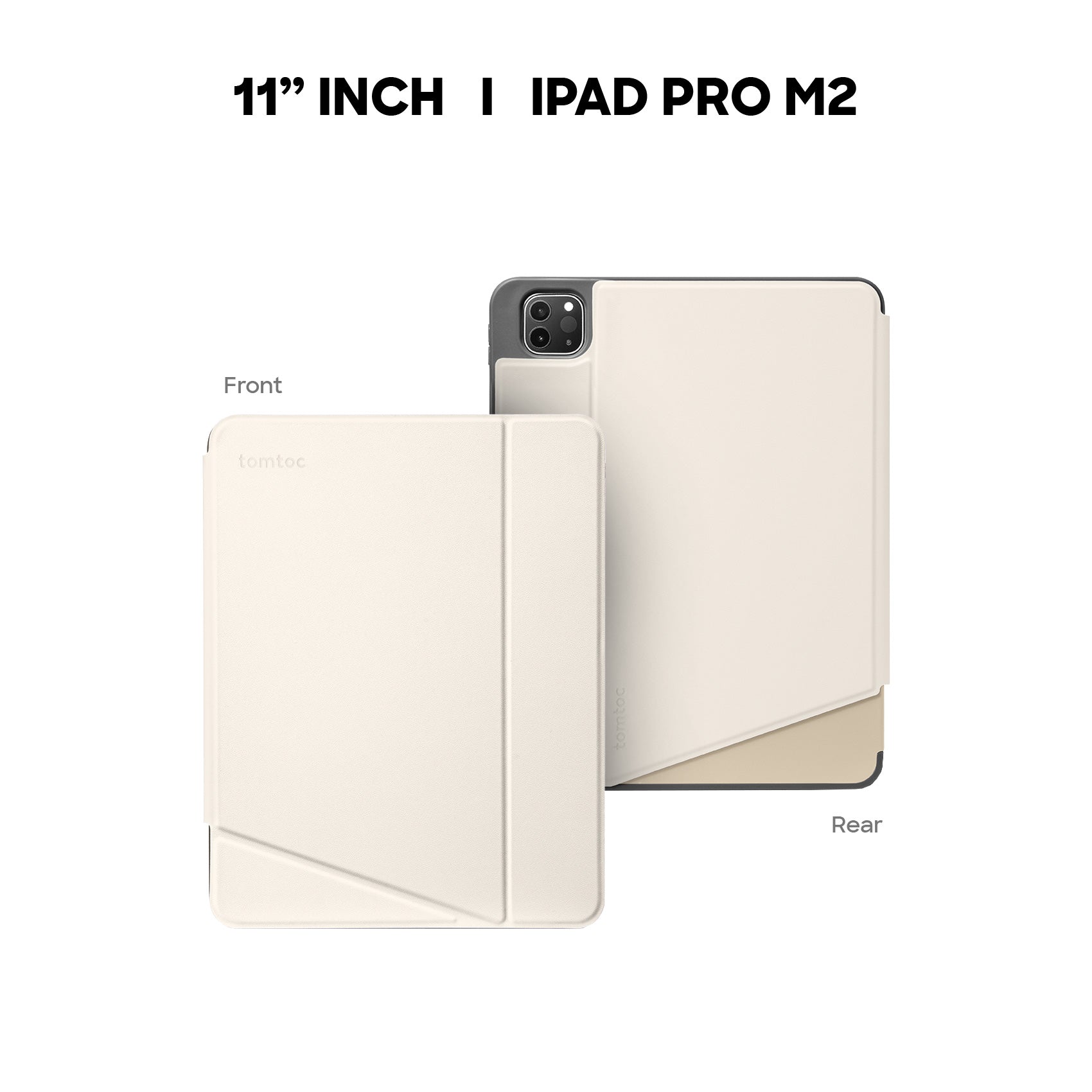 tomtoc B50 iPad Pro Case Trifold Vertical 11 Inch & 12.9 Inch Tablet Casing iPad Case