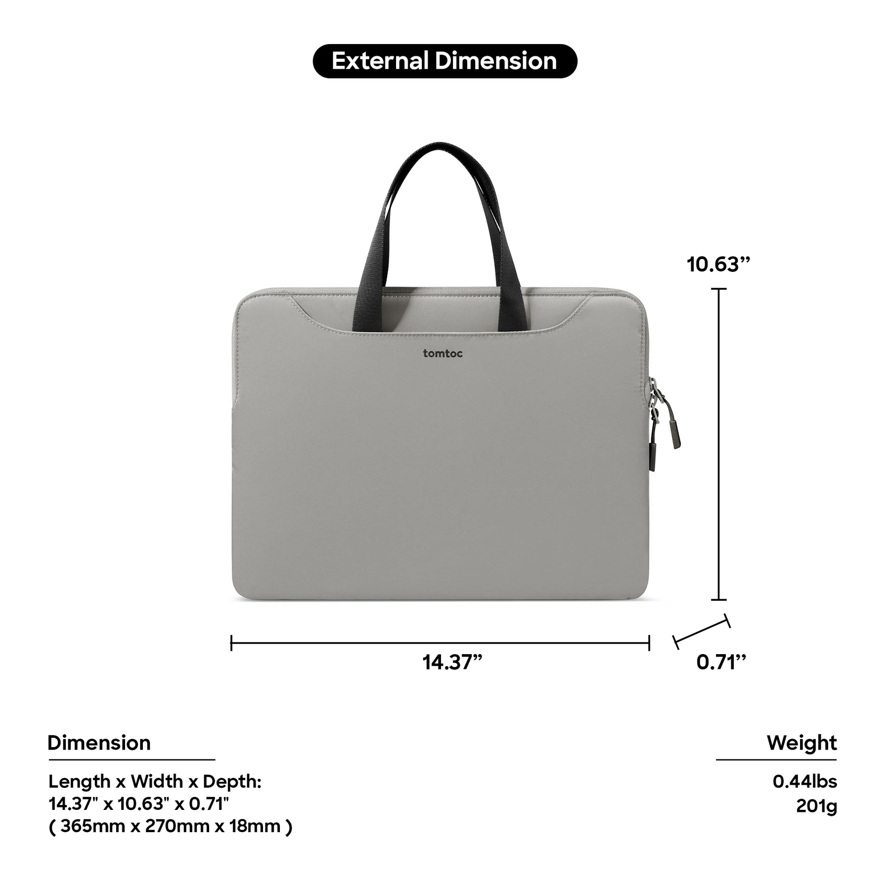 The-Her A21 Laptop Handbag 14" - Cookie