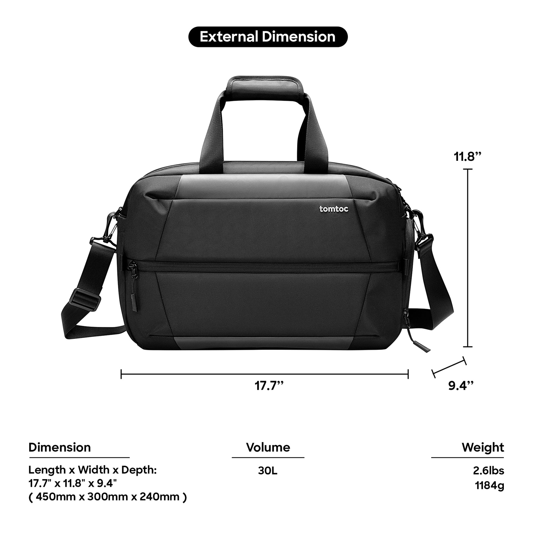 Navigator T31 Duffel Bag 30L - Black