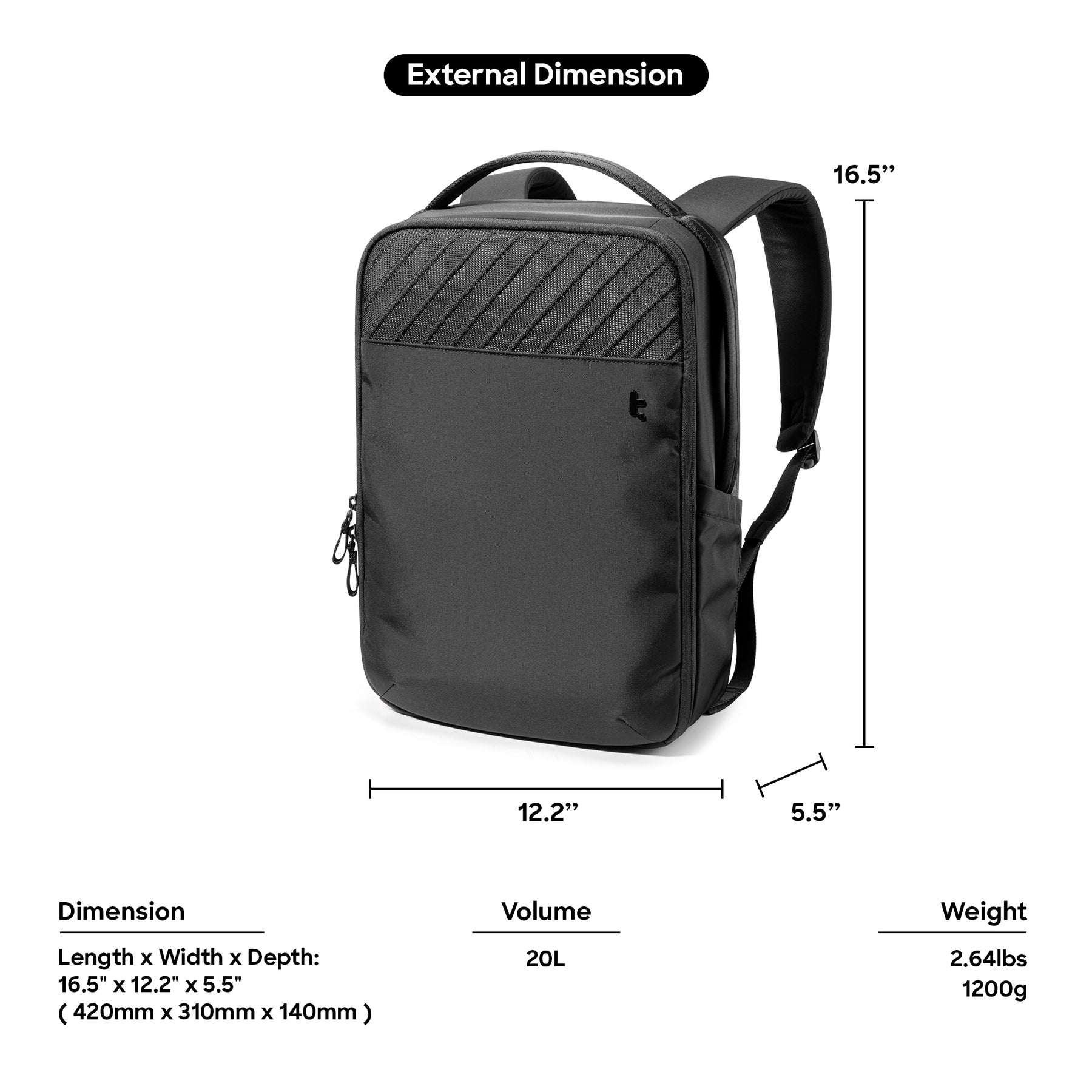 Voyage T50 Premium Backpack 20L - White