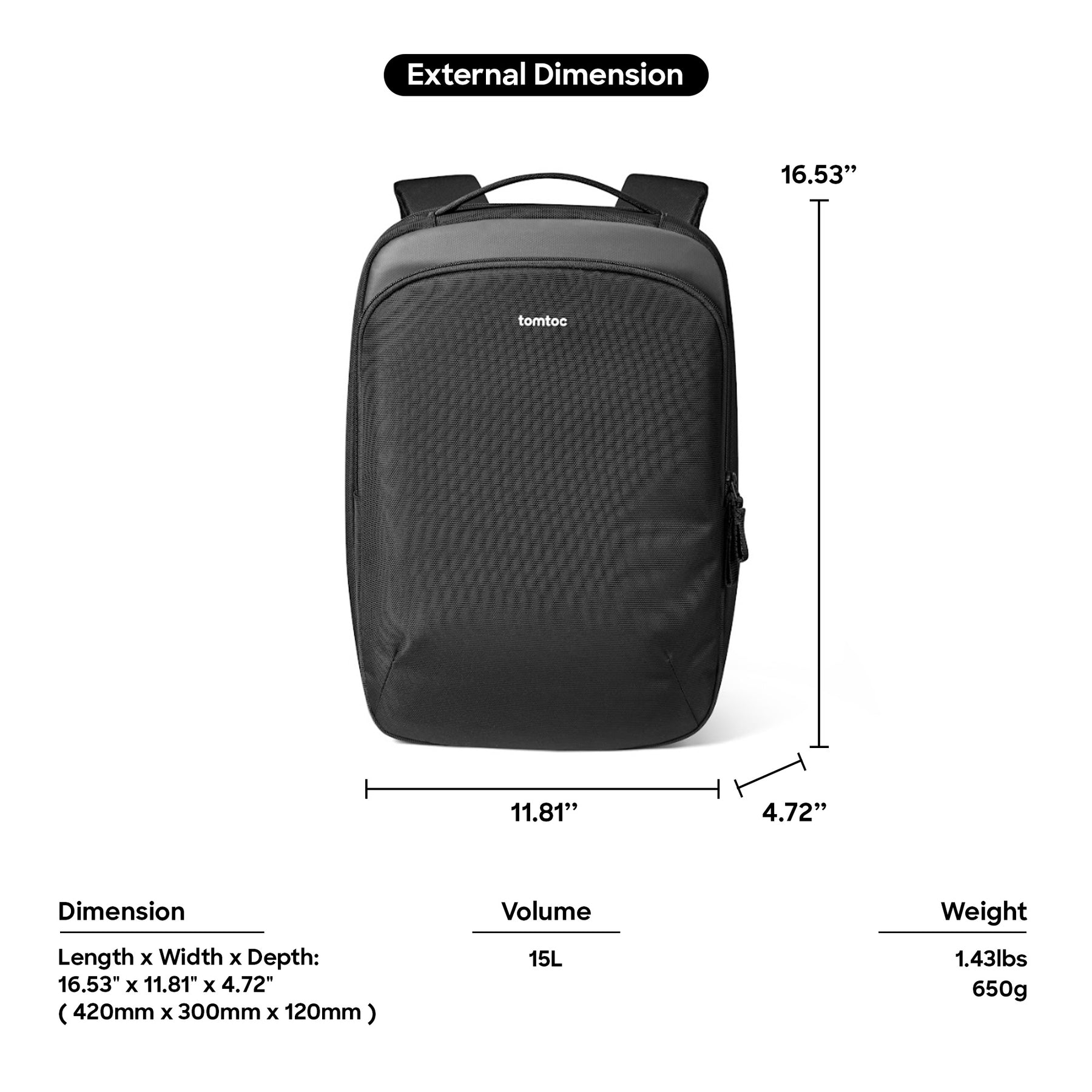 Explorer T60 Laptop Backpack 15.6" - Black