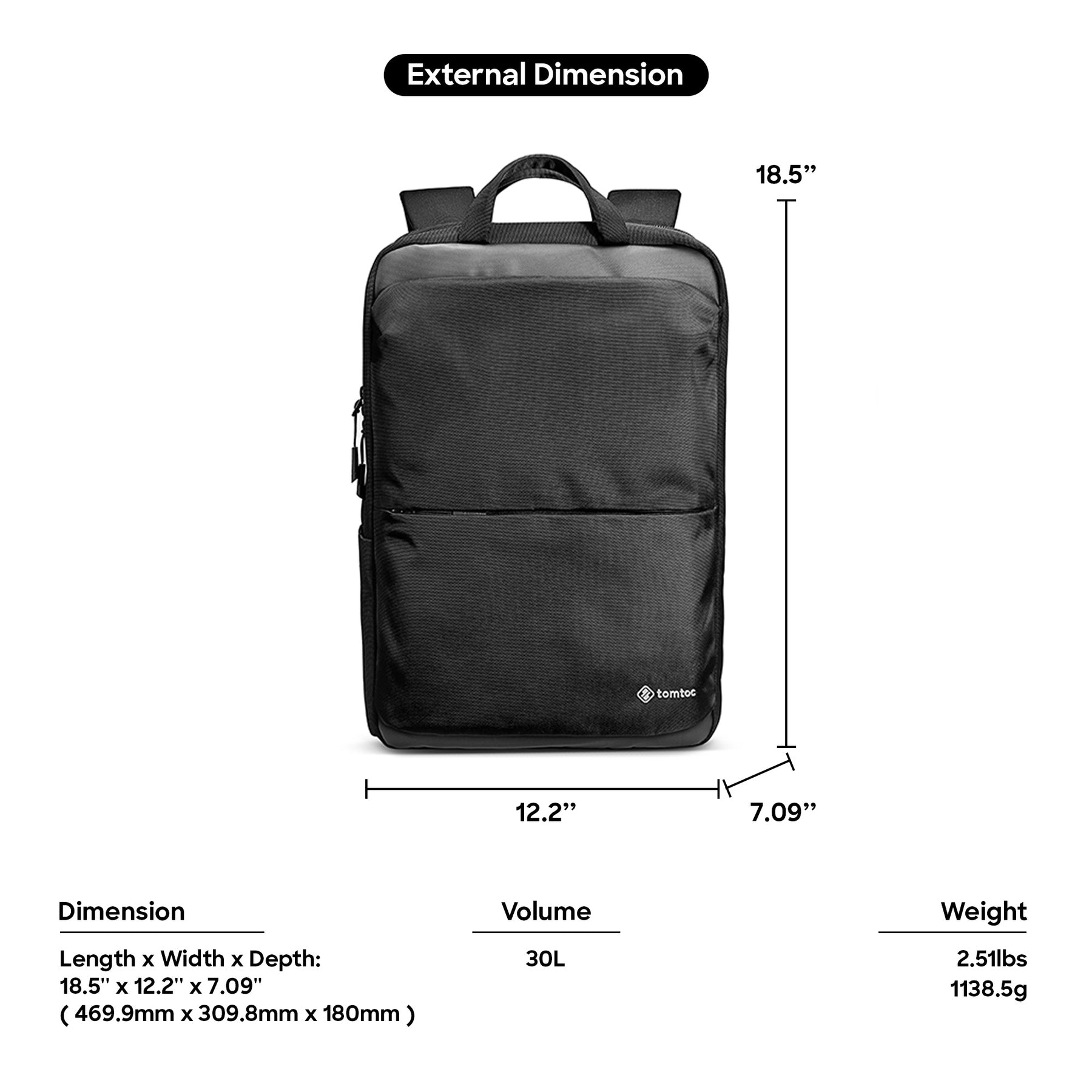 Explorer T71 Backpack 30L / 17" - Black