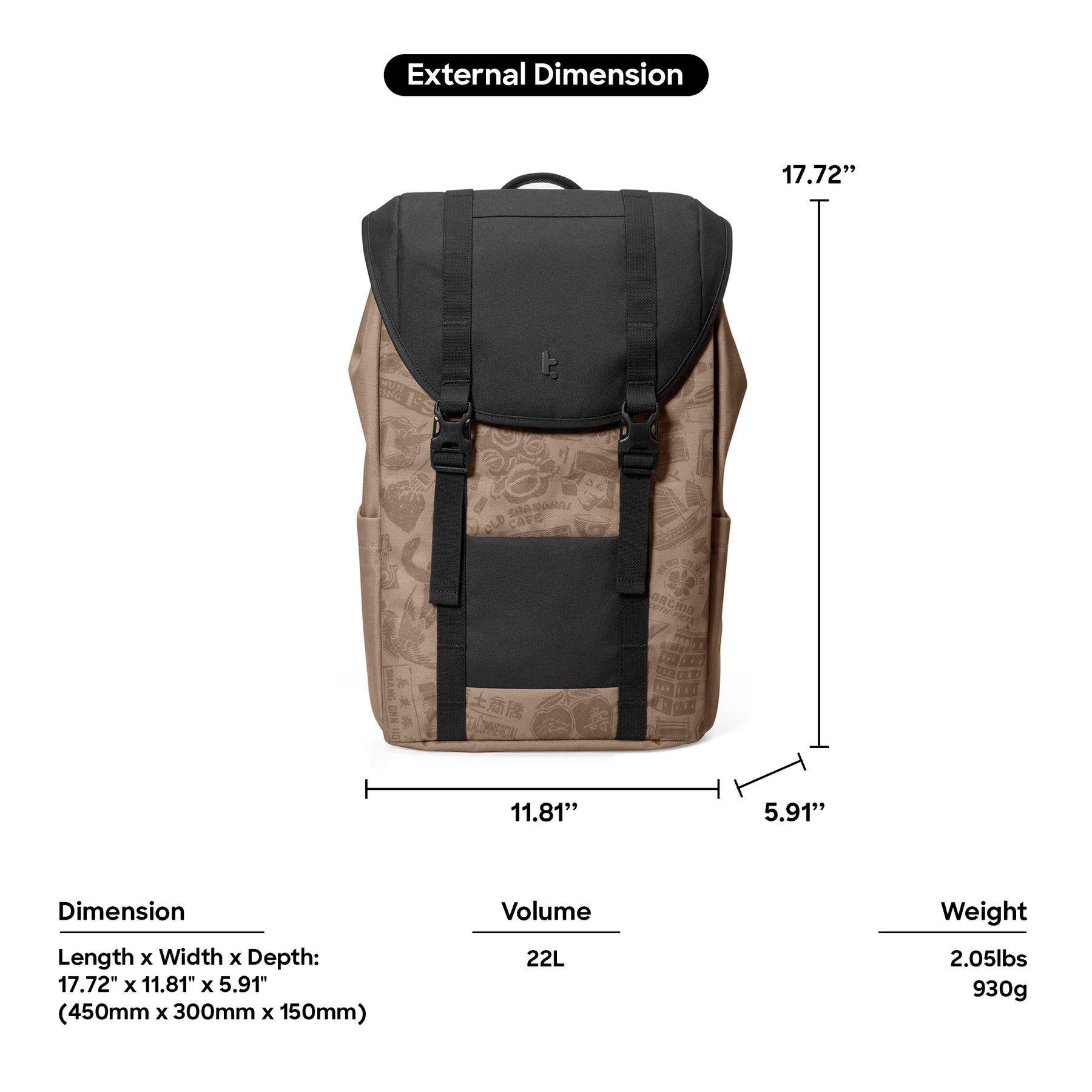 Vintpack OCHM TA1 22L - Gray