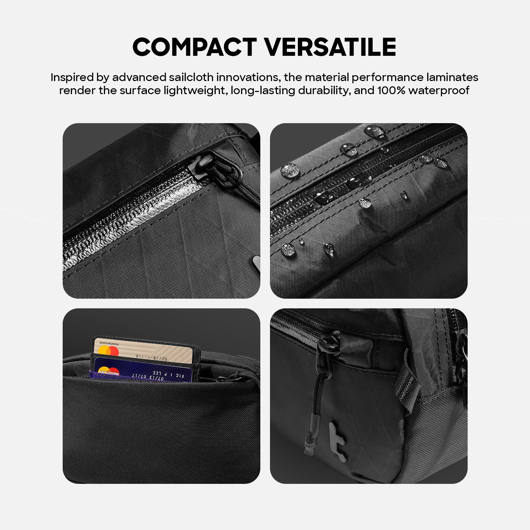 tomtoc T35 X-Pac Chest Bag RFID Protection Sling Bag Men Crossbody Bag Daily Shoulder Bag