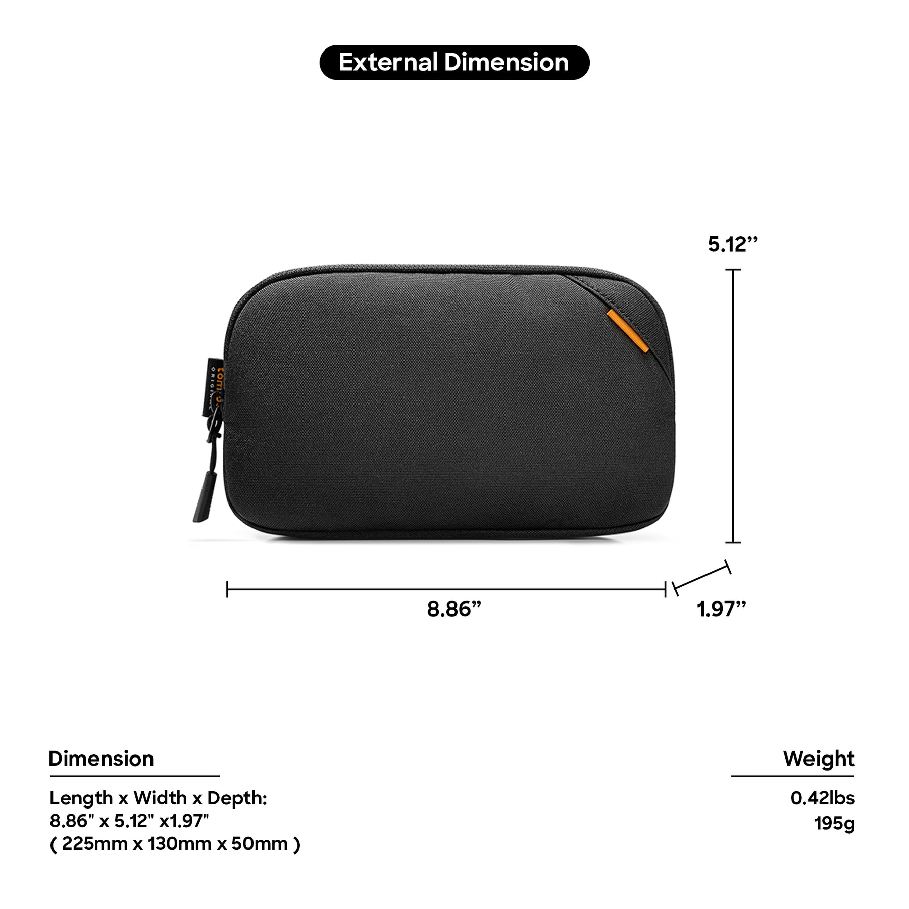 Defender A13 Tech Pouch - Black