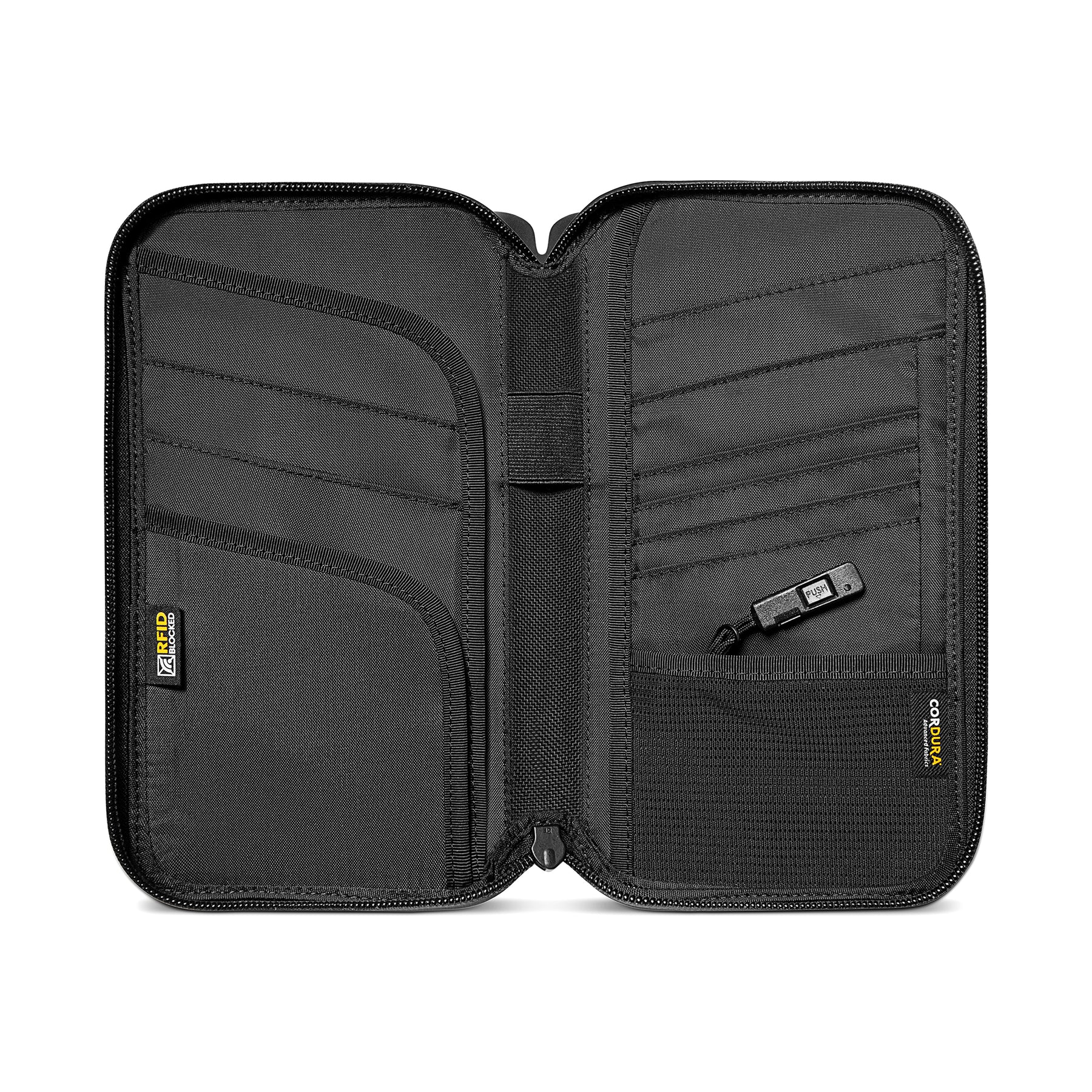 Navigator T03 Passport Wallet - Black