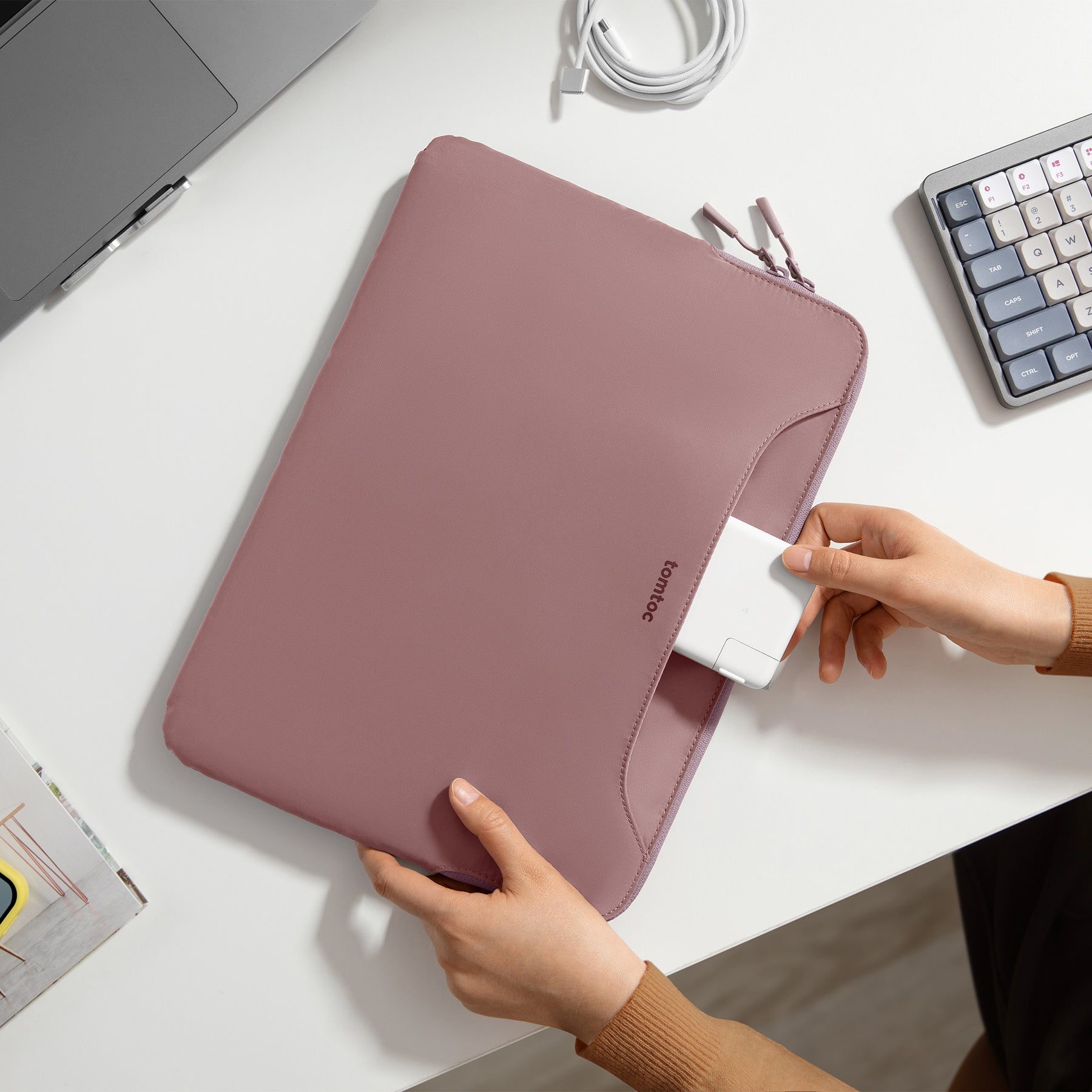 The-Her A21 Laptop Handbag 14" - Raspberry
