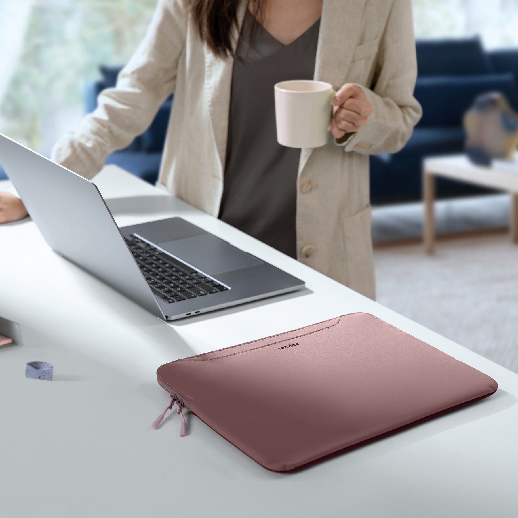 The-Her A21 Laptop Handbag 14" - Raspberry