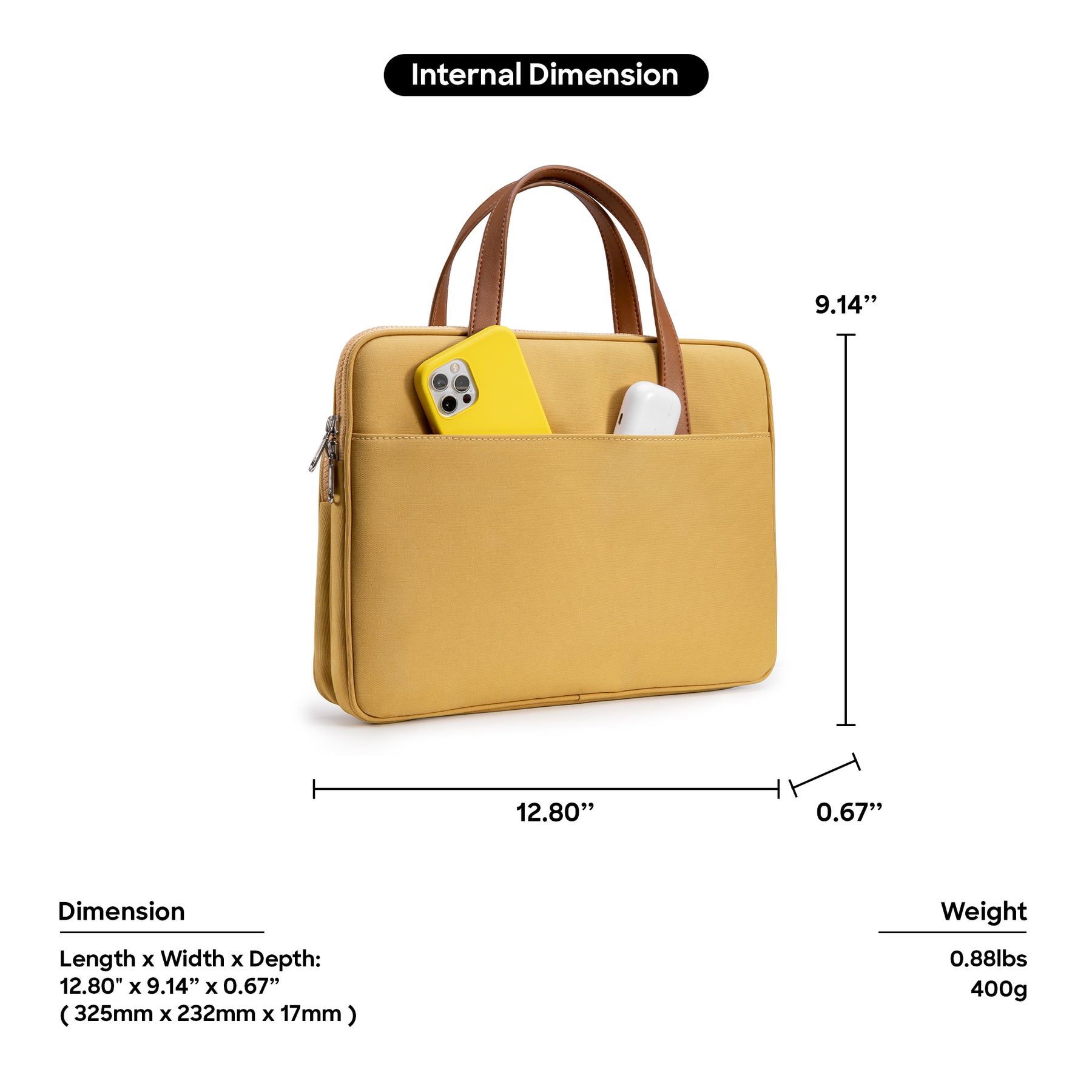 The-Her A11 Laptop Handbag 14" - Green