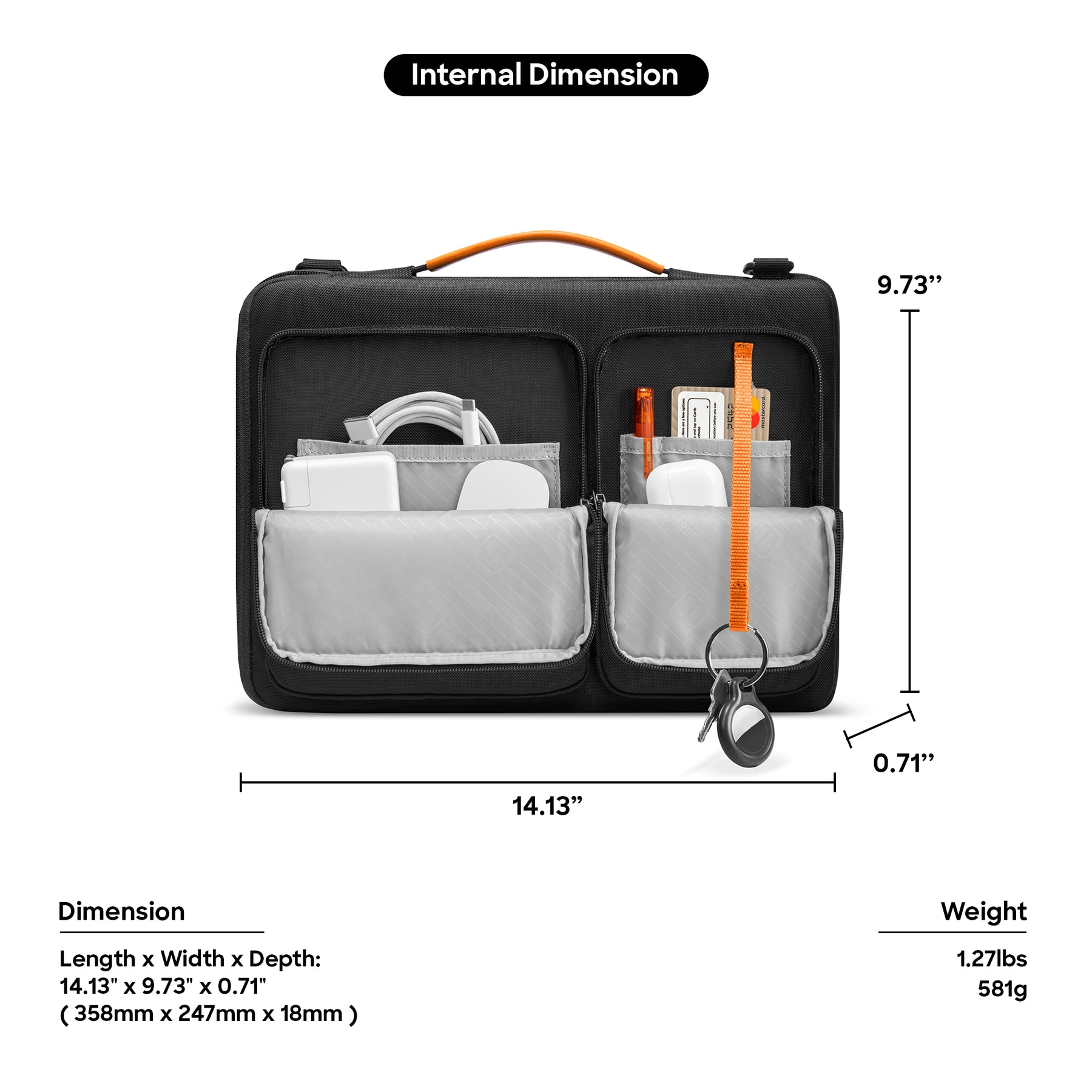 Defender A42 Messenger Bag (Macbook)16" - Gray