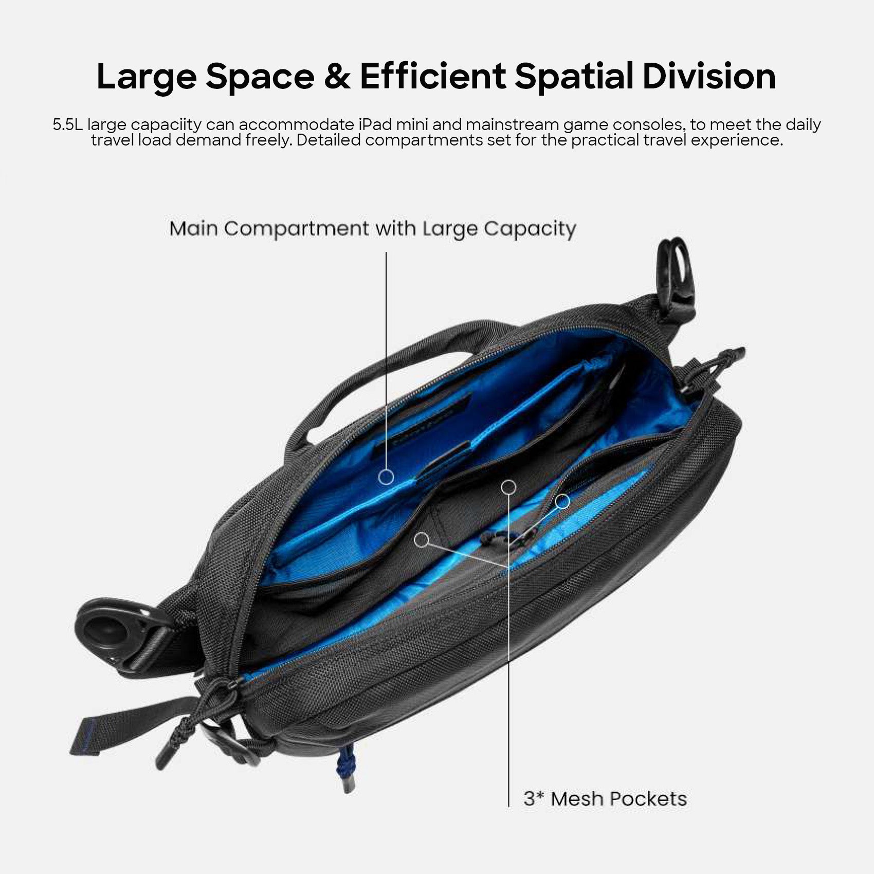 Wander T26 Sling Bag - Black