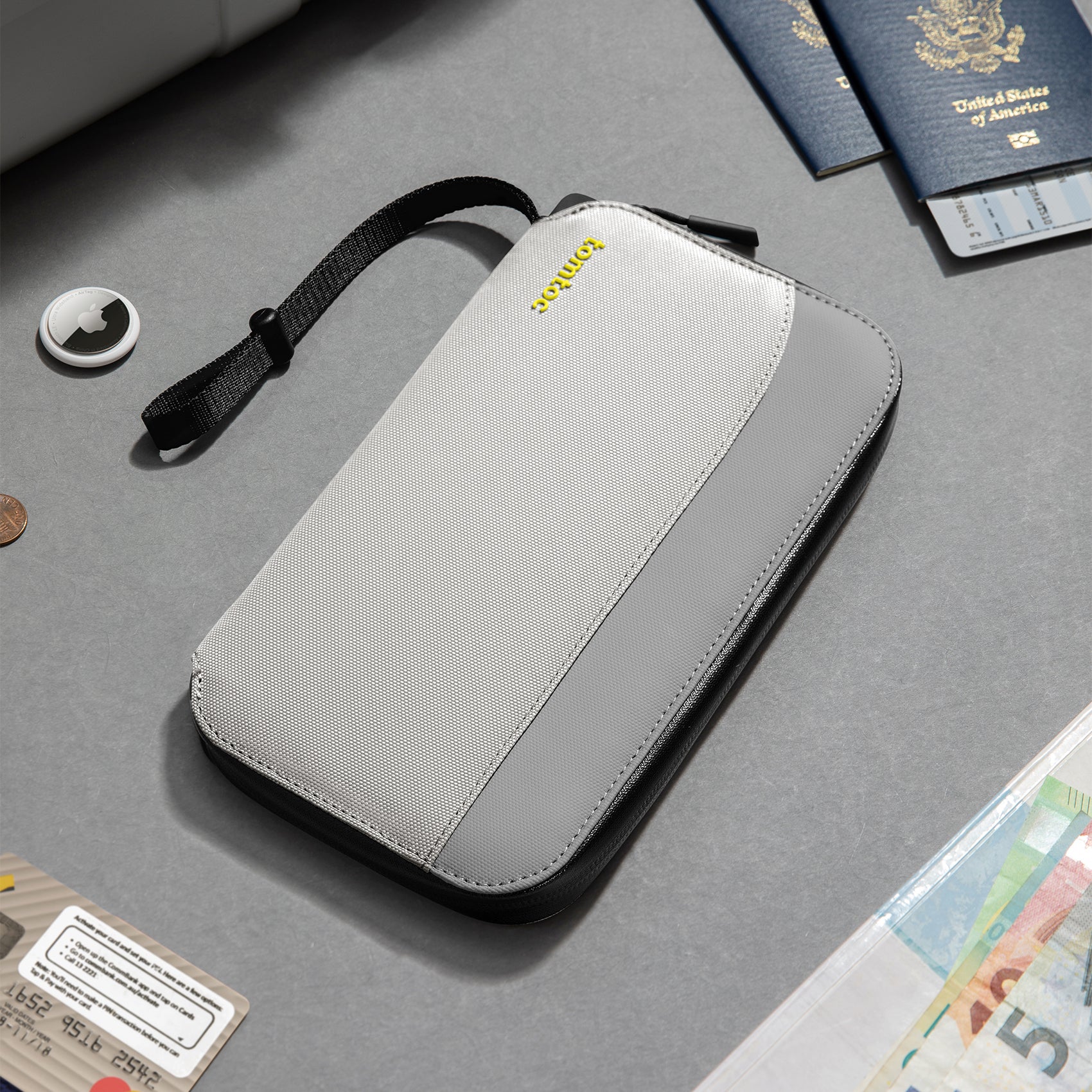 Navigator T03 Passport Wallet - Gray