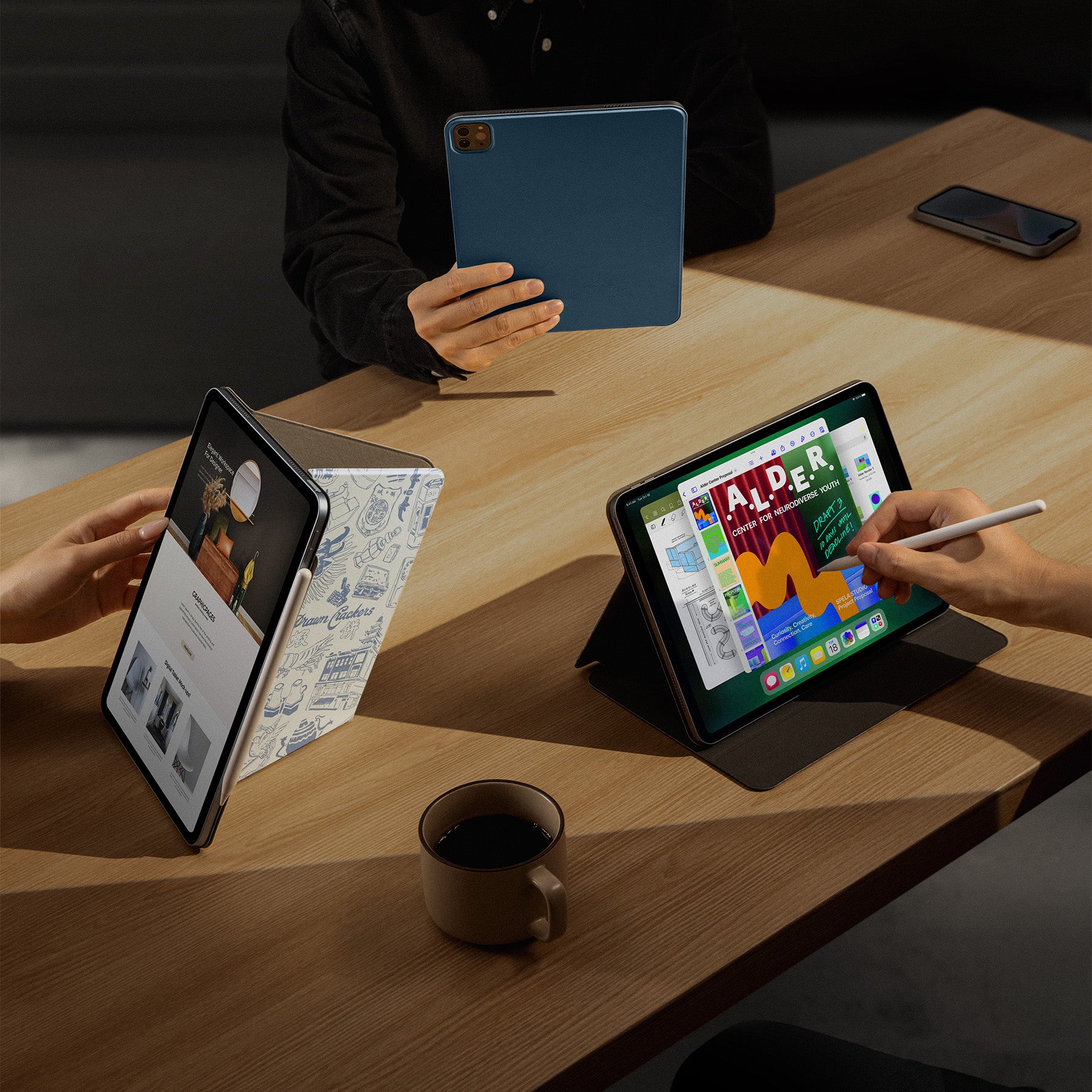 Inspire B52 4-Mode Folio 11" - Navy Blue