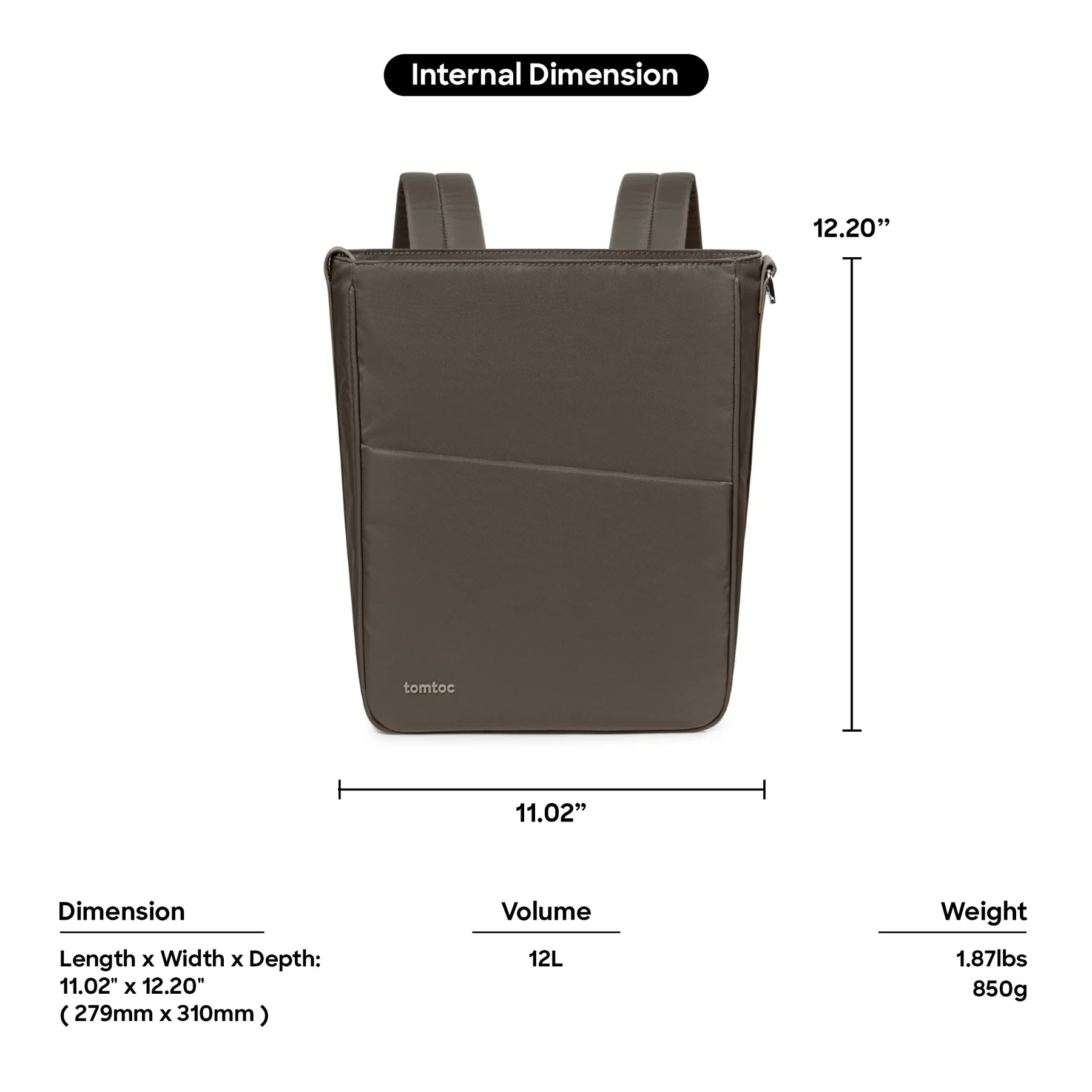 Slash T62 2 in 1 Backpack 14" - Taupe