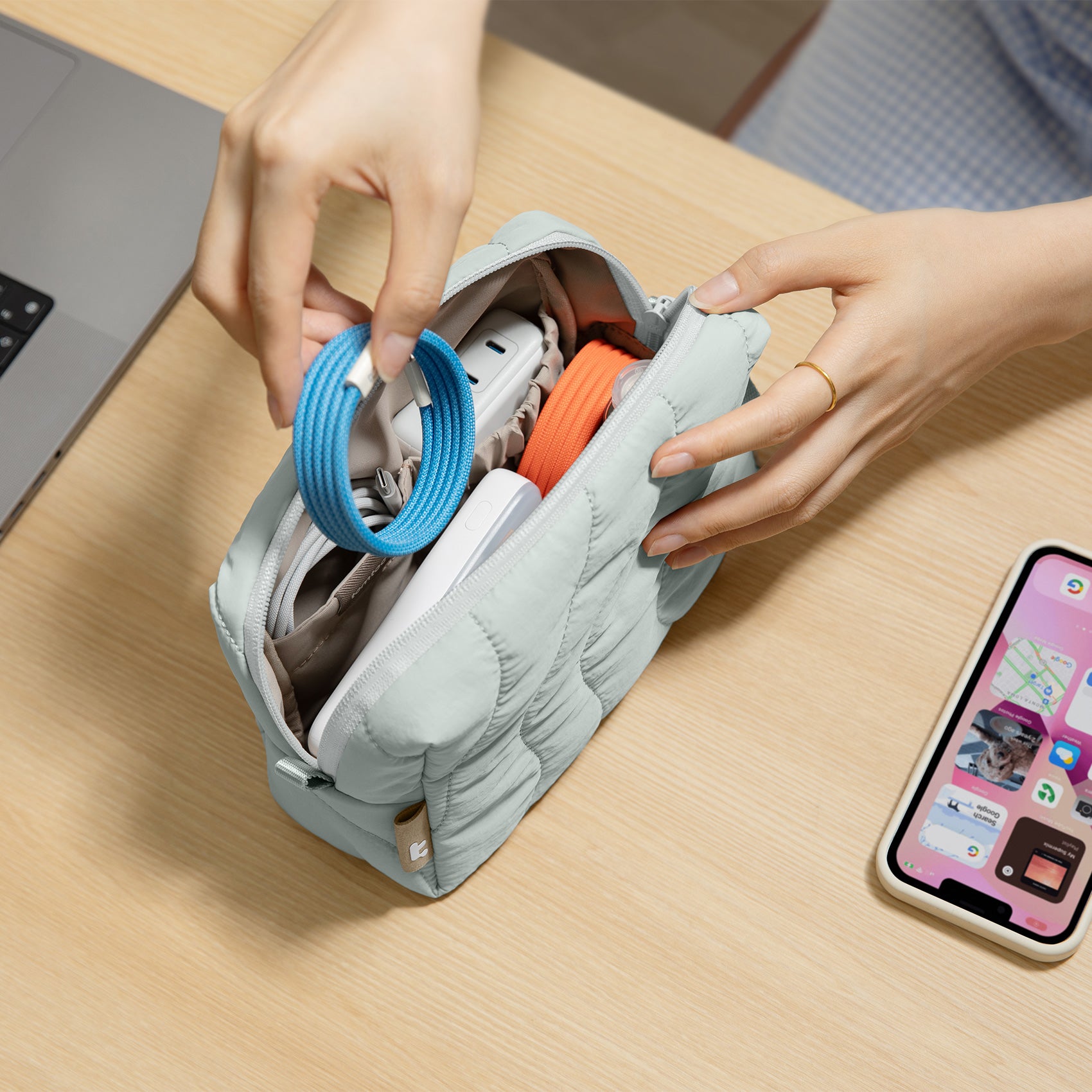 tomtoc A27 Terra Electronics Organizer Storage Bag / Tech Pouch - Electronic Organizer / Travel Organizer