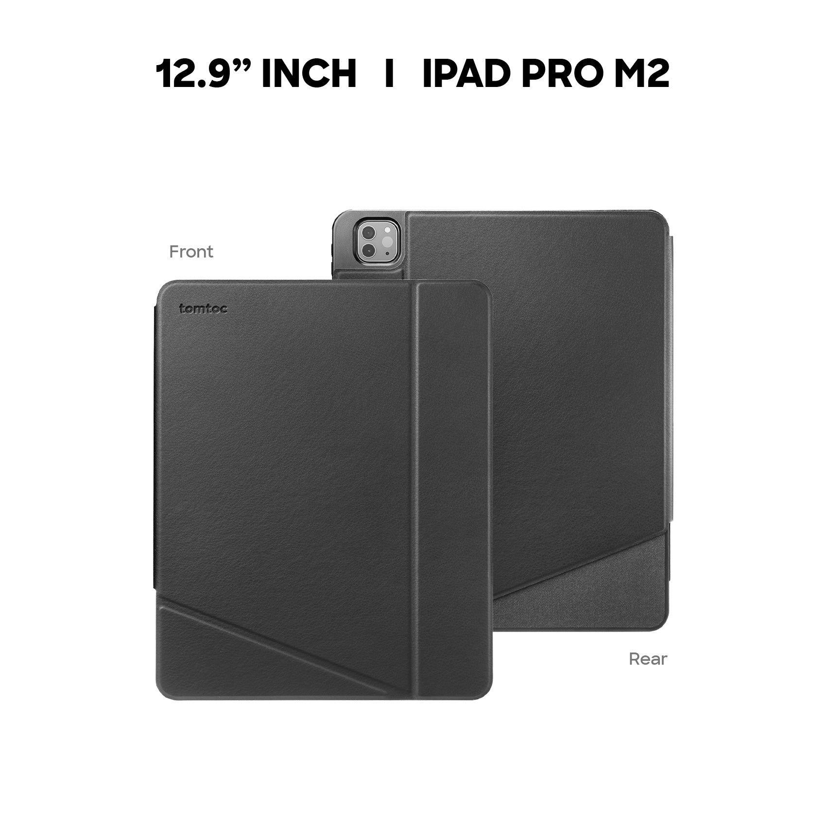 tomtoc B50 iPad Pro Case Trifold Vertical 11 Inch & 12.9 Inch Tablet Casing iPad Case
