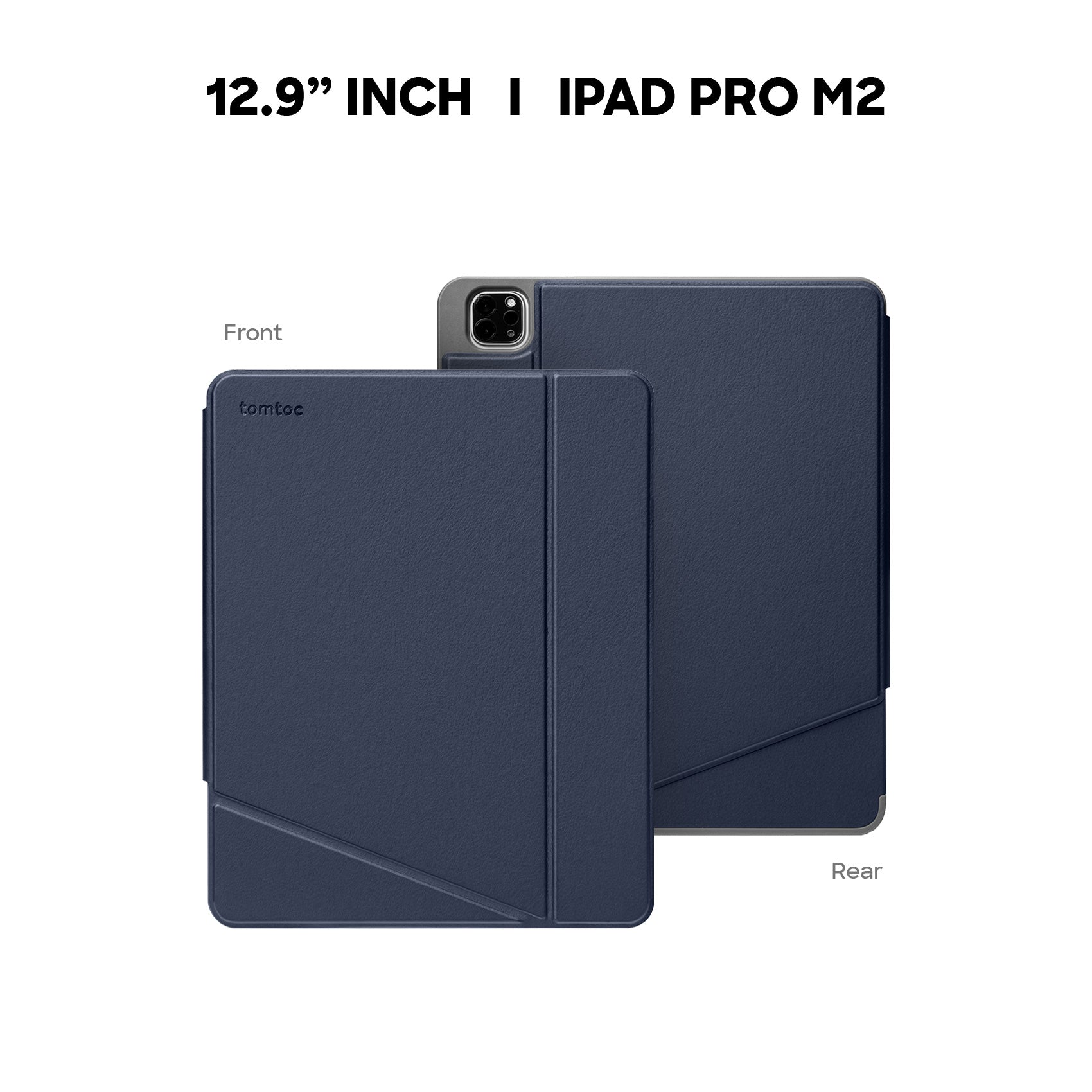 tomtoc B50 iPad Pro Case Trifold Vertical 11 Inch & 12.9 Inch Tablet Casing iPad Case