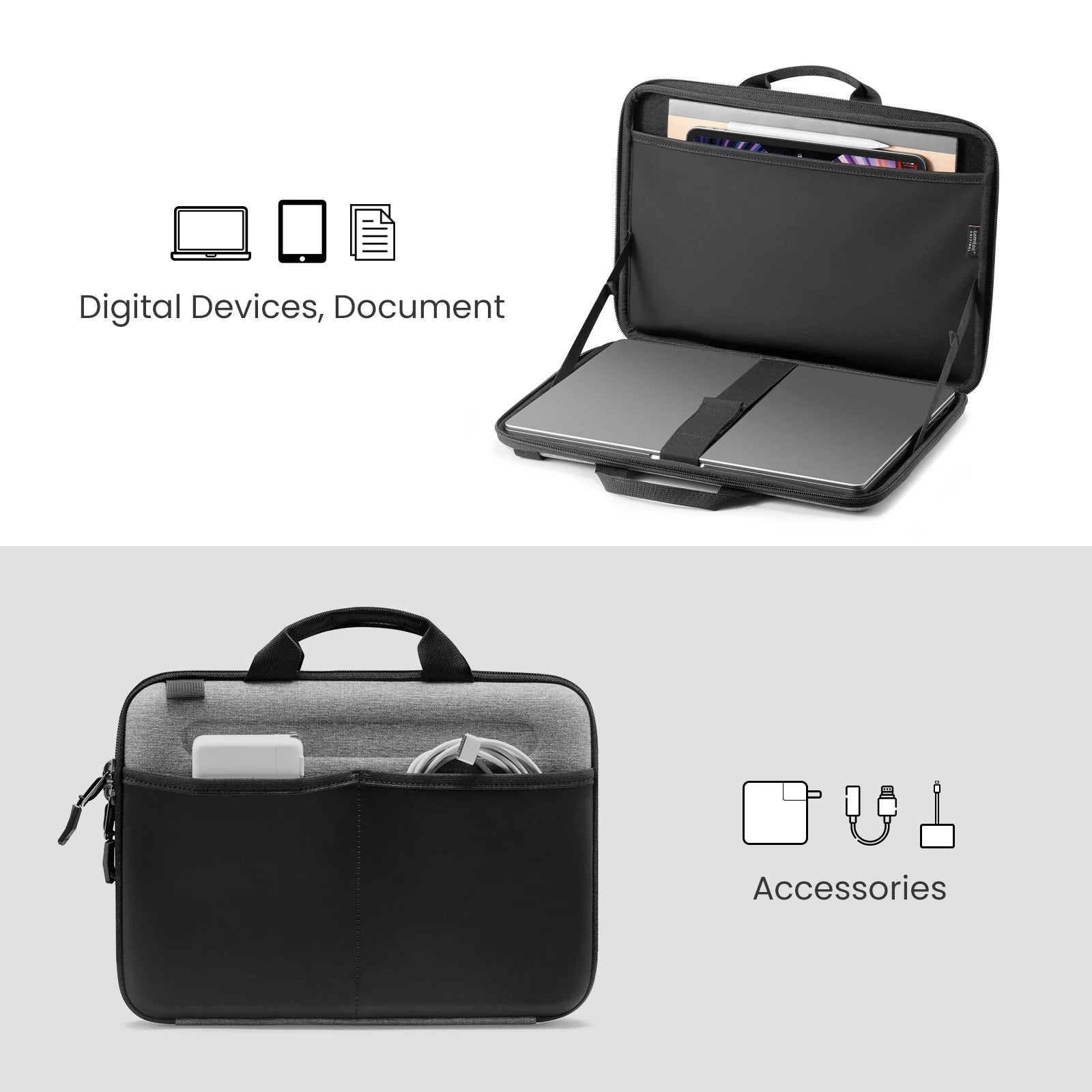 Fancy Case A25 Messenger Bag (Macbook) 16" - Gray