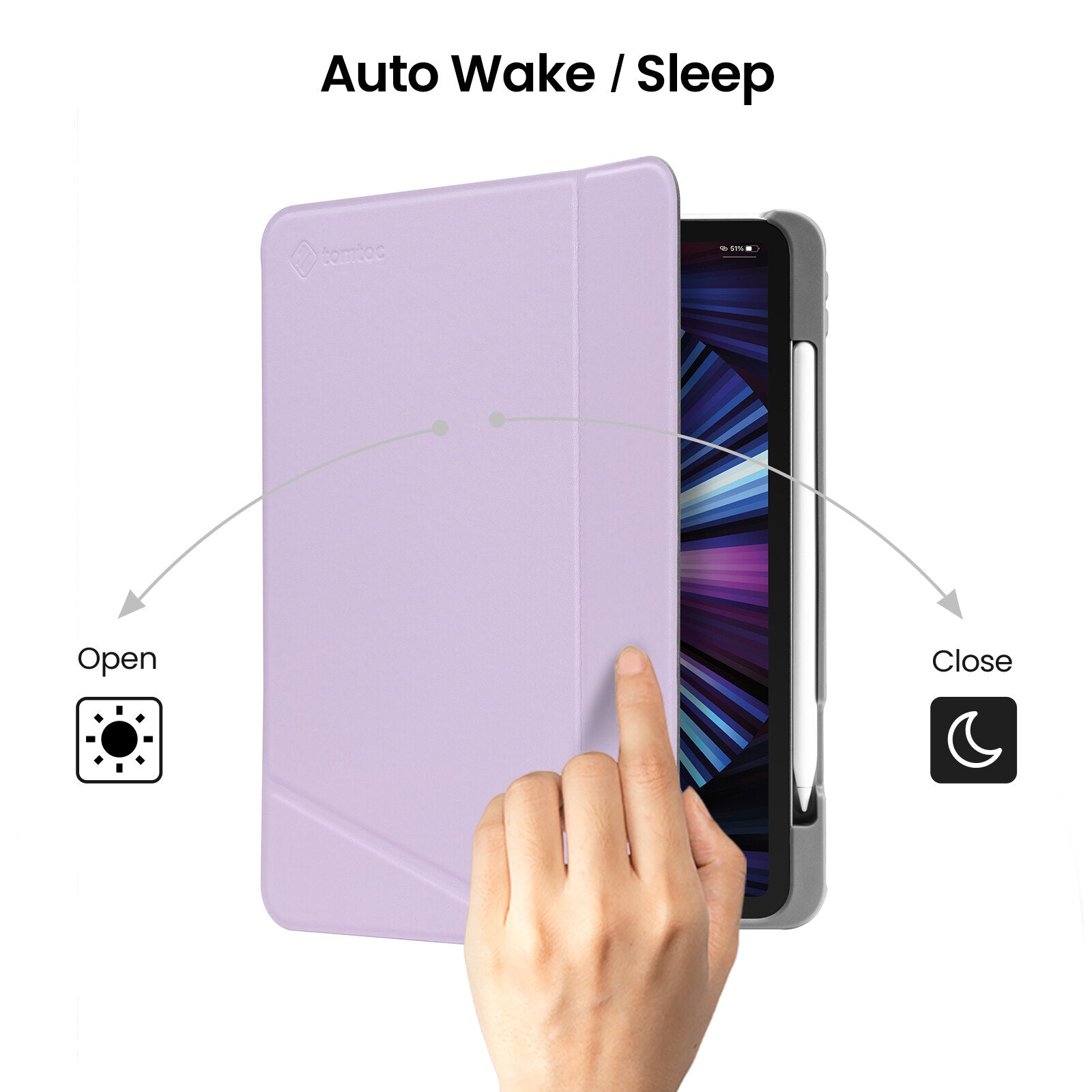 Inspire B50 Tri-Mode Case For iPad Pro 11" - Purple