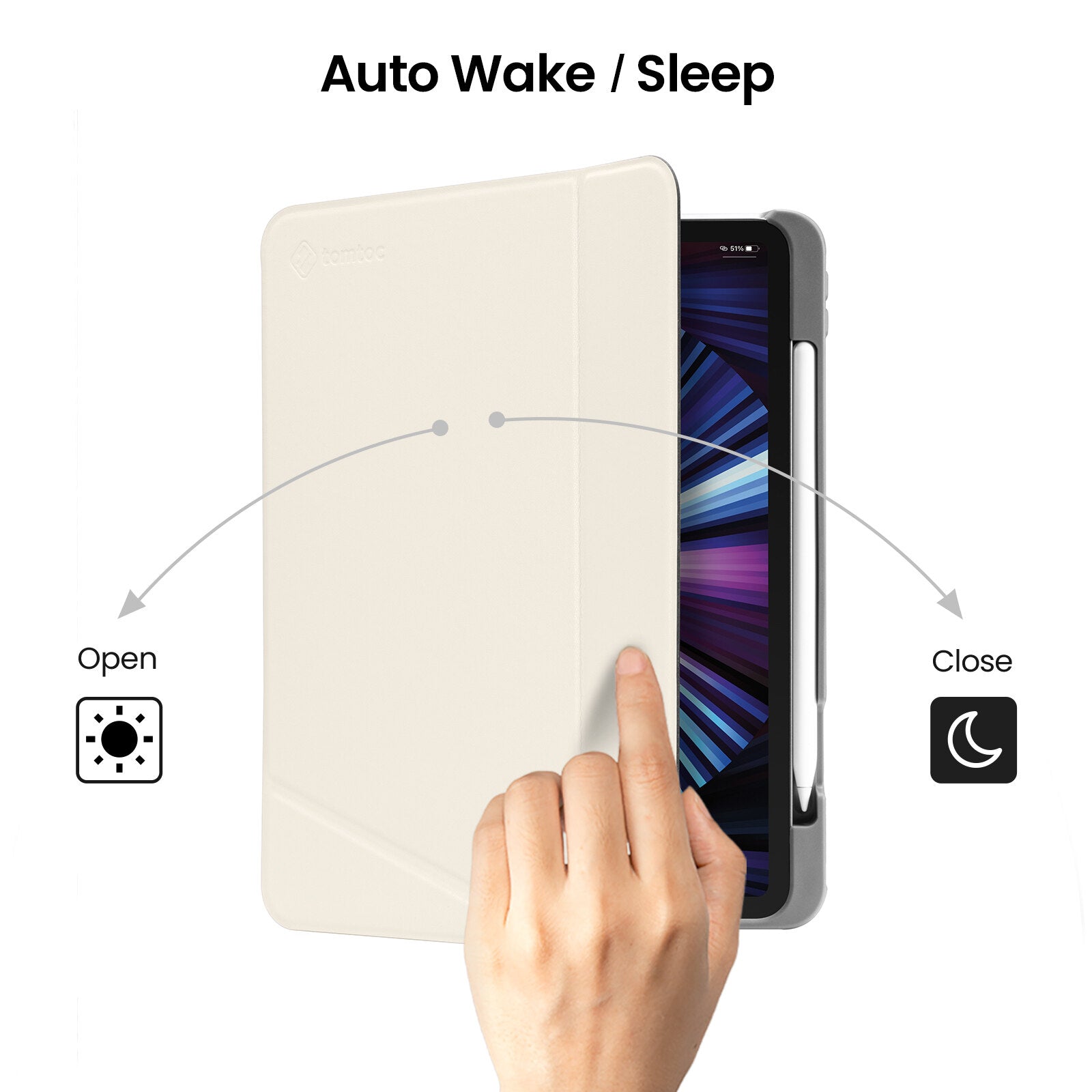Inspire B50 Tri-Mode Case For iPad Pro 11" - White