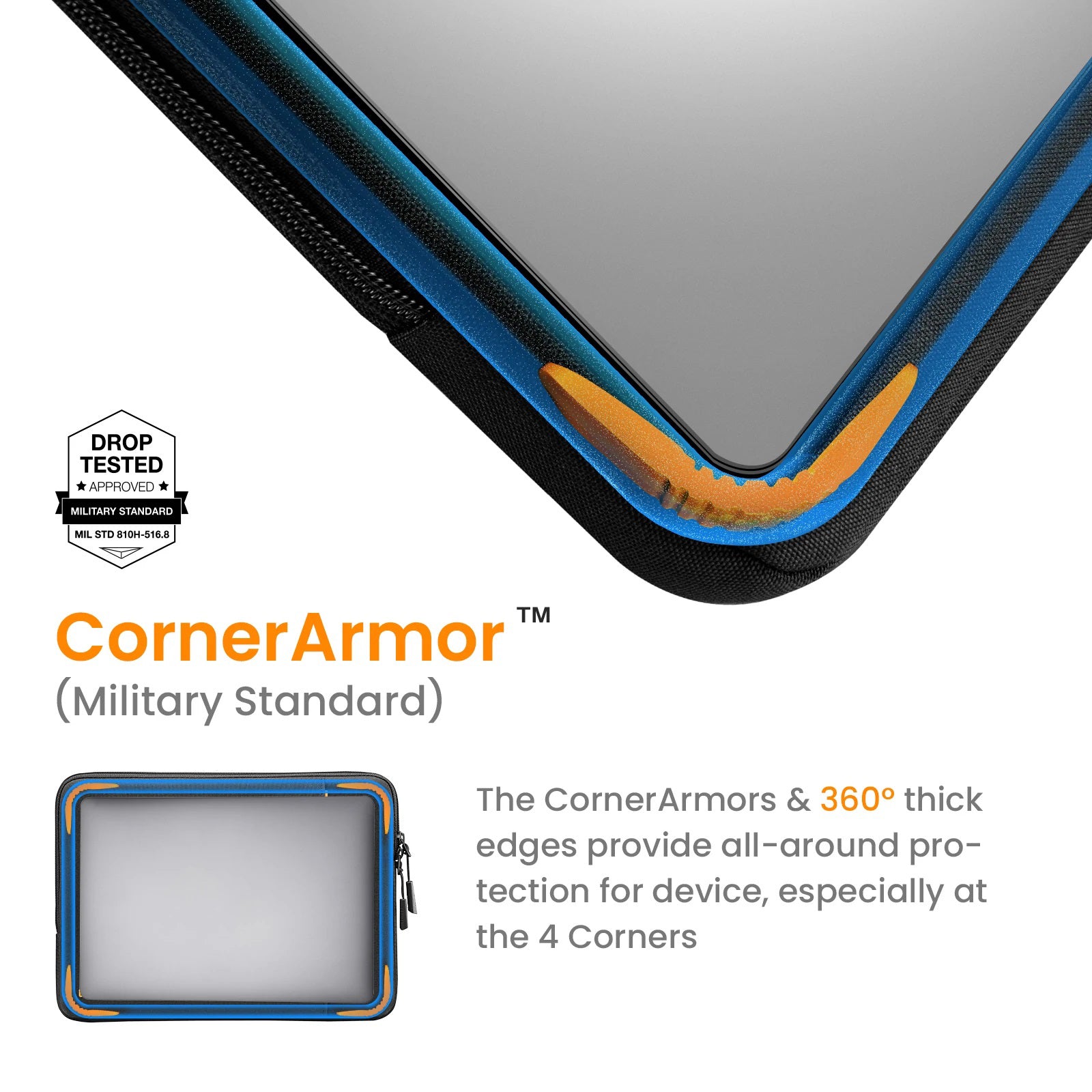 Defender A13 Laptop Sleeve & Pouch (Macbook) 14" - Gray